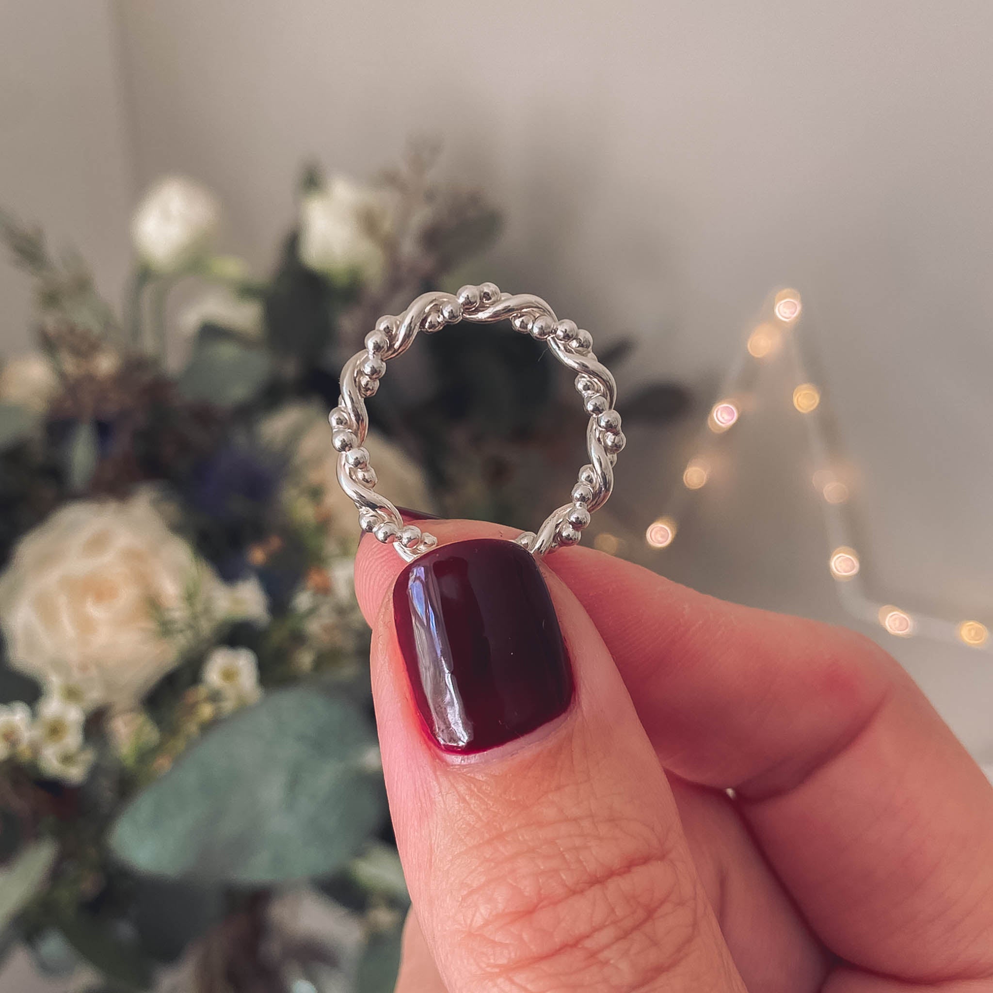 sterling silver entwinned ring