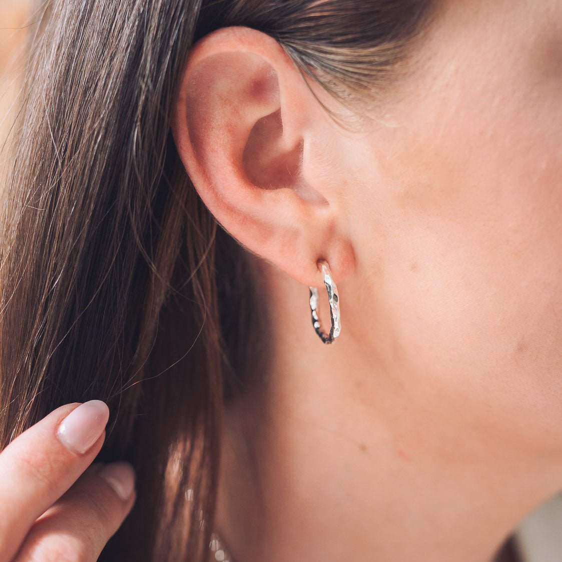 Fairy Silver Hoop Earrings - Handmade Jewellery