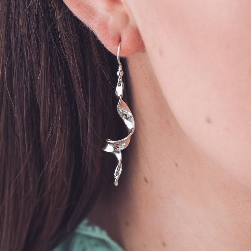 Rachael Silver Drop Earrings - Handmade Jewellery