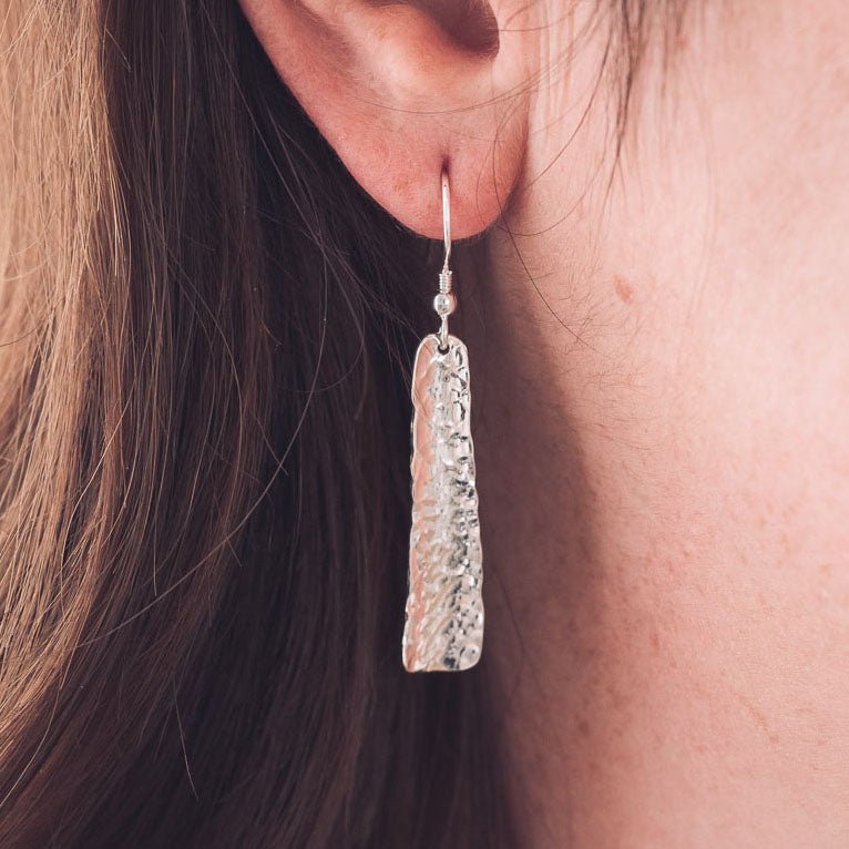 Nicole Silver Ingot Earrings - Handmade Jewellery