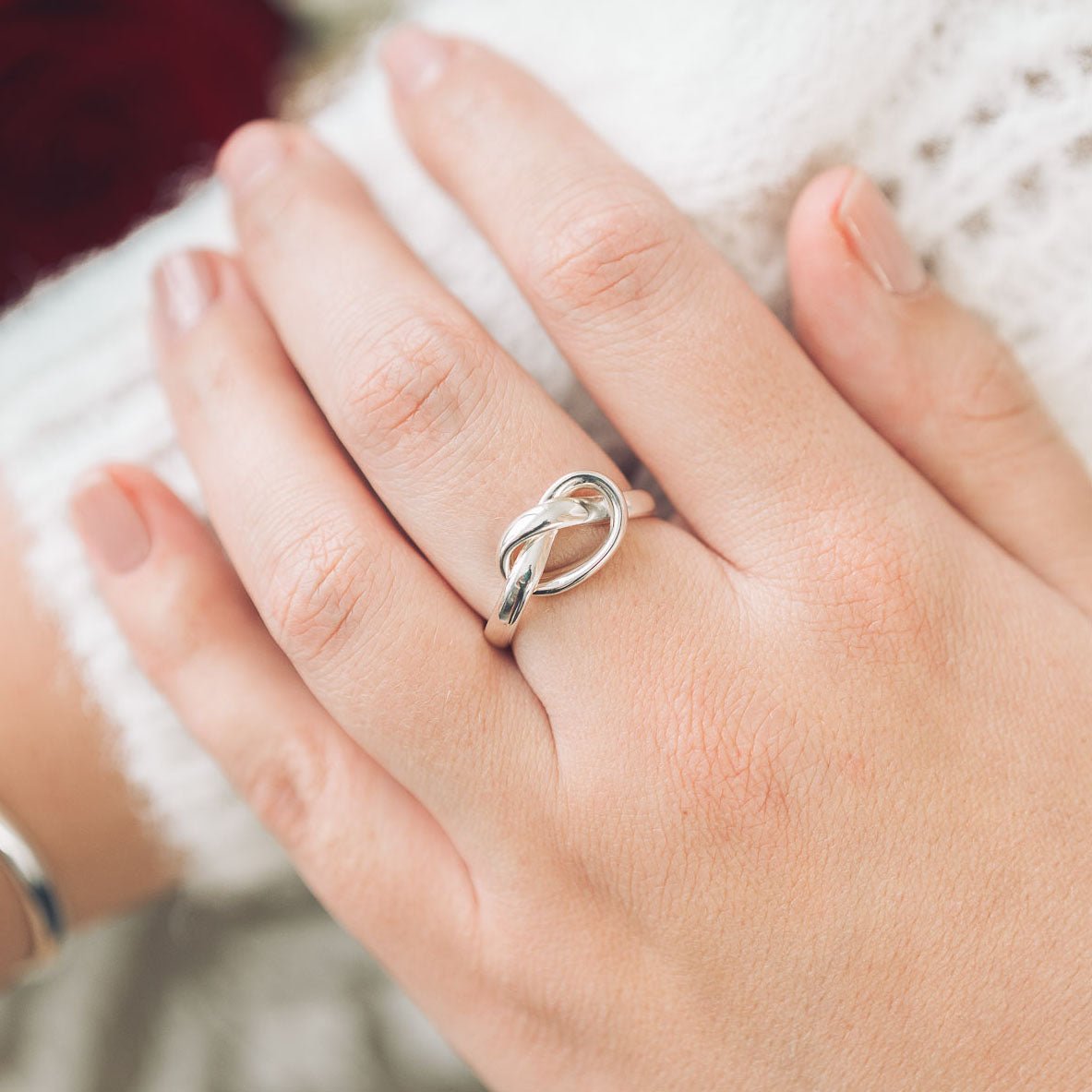 Silver Knot Ring - Handmade Jewellery