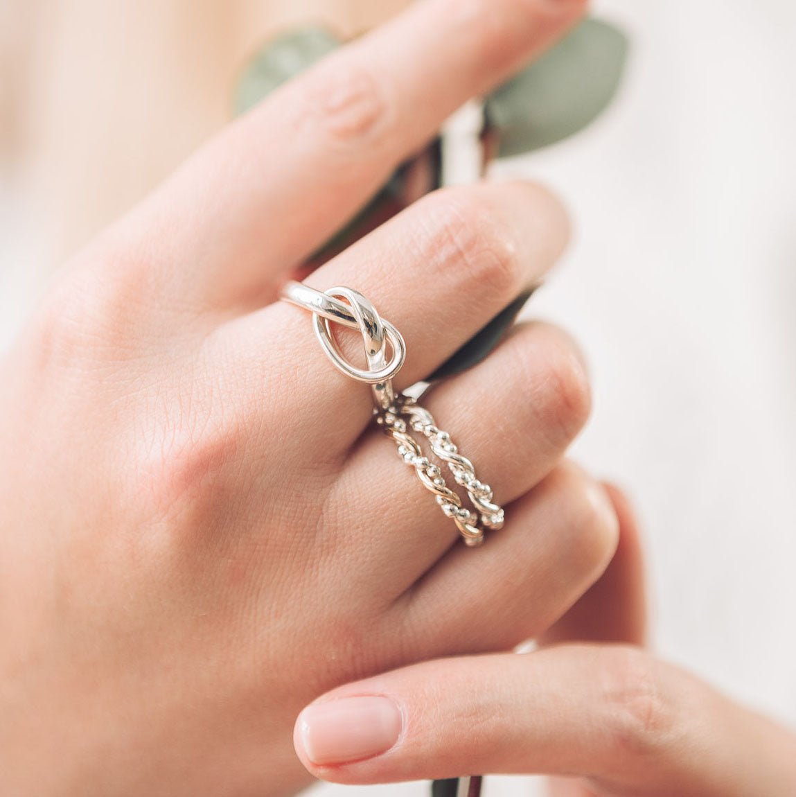 Silver Knot Ring - Handmade Jewellery