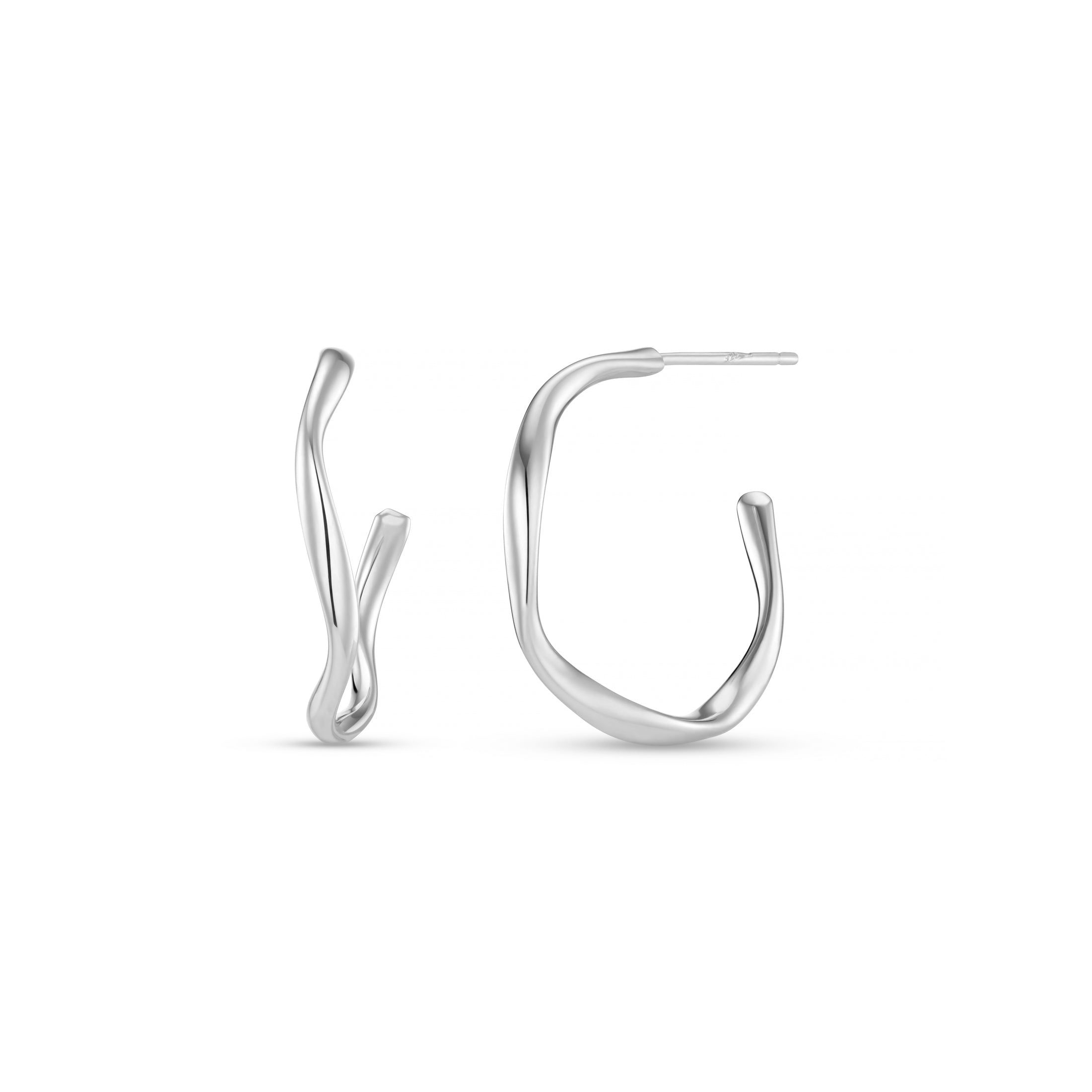 Molly Silver Hoop Earrings