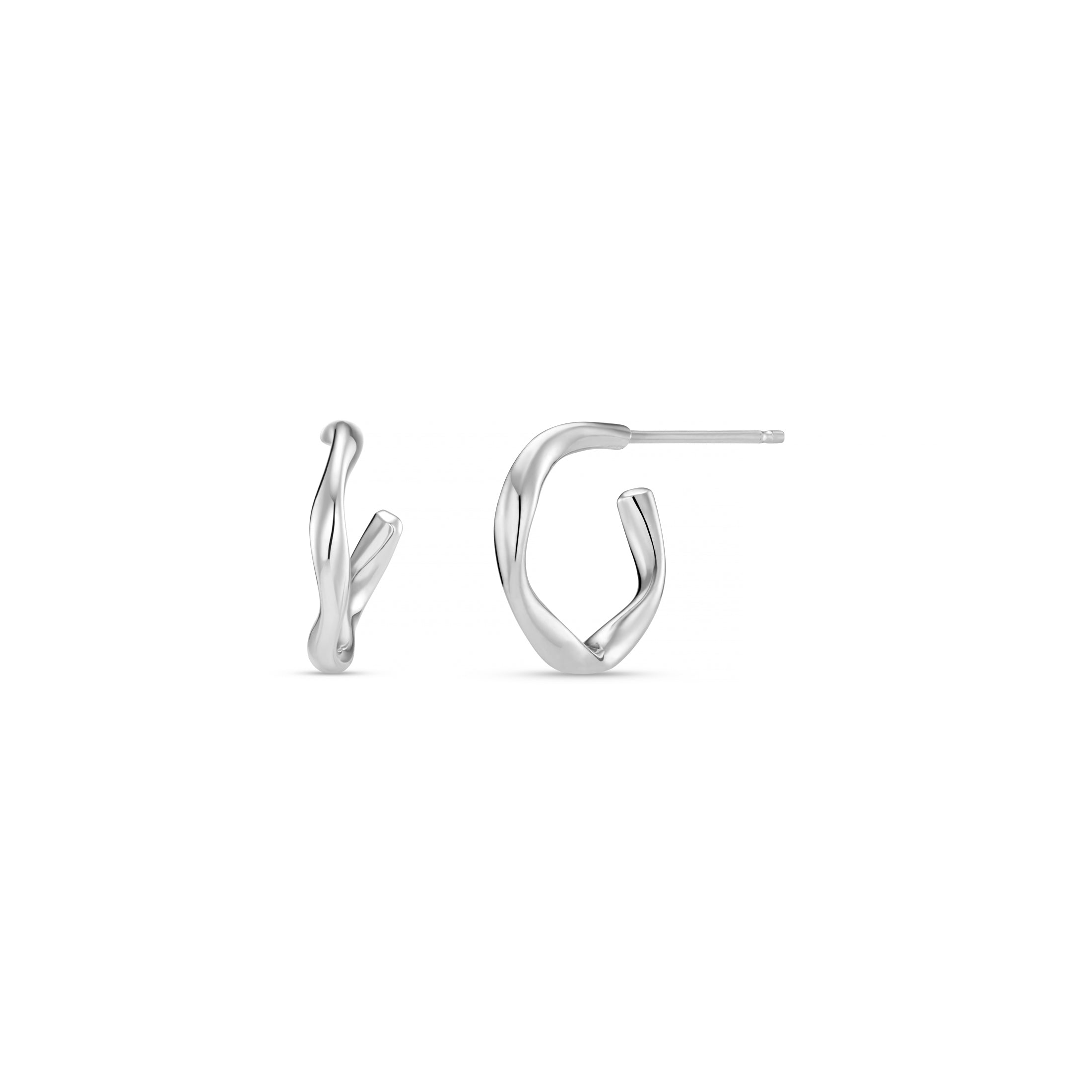 Molly Silver Hoop Earrings