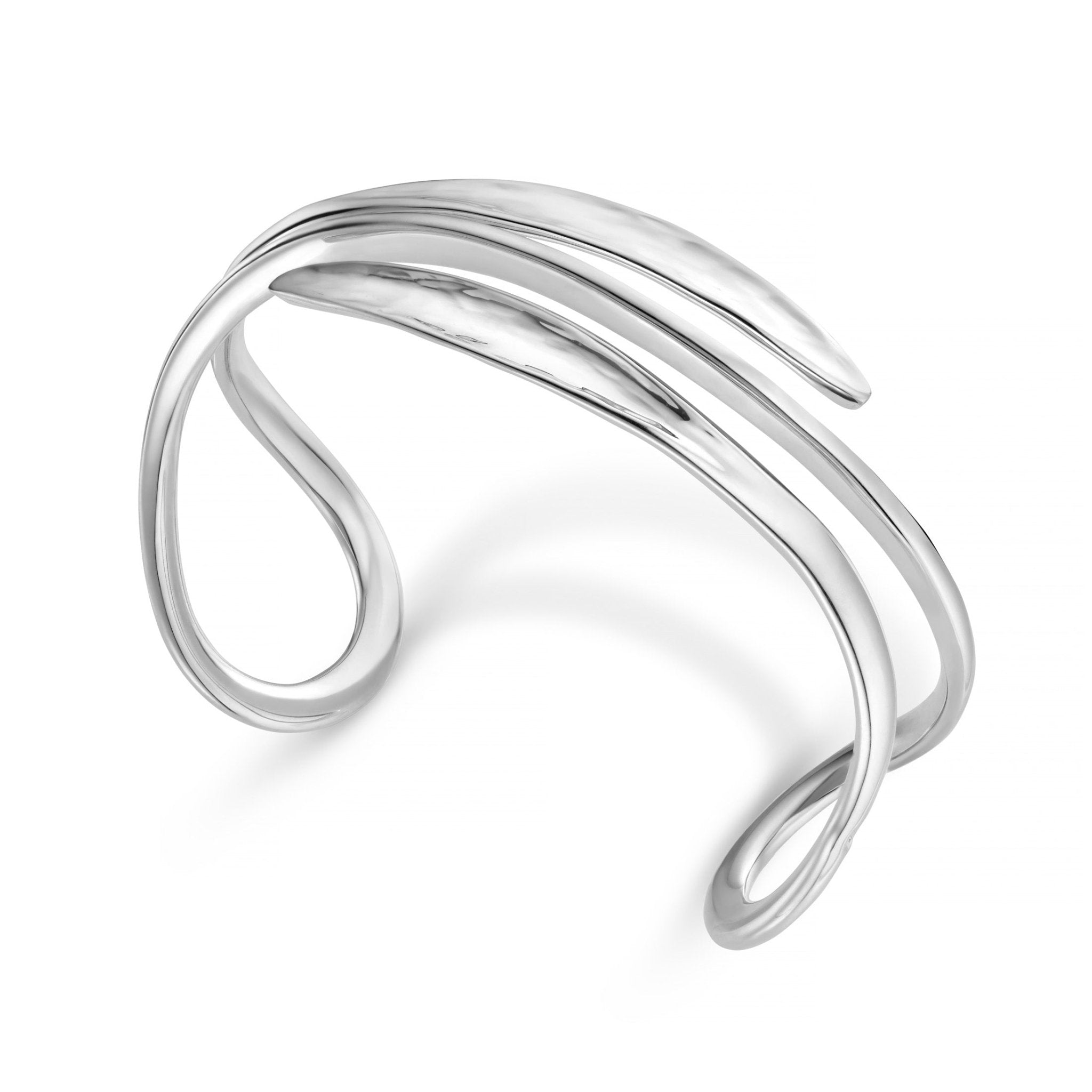 Morgan Silver Cuff Bangle - Handmade Jewellery