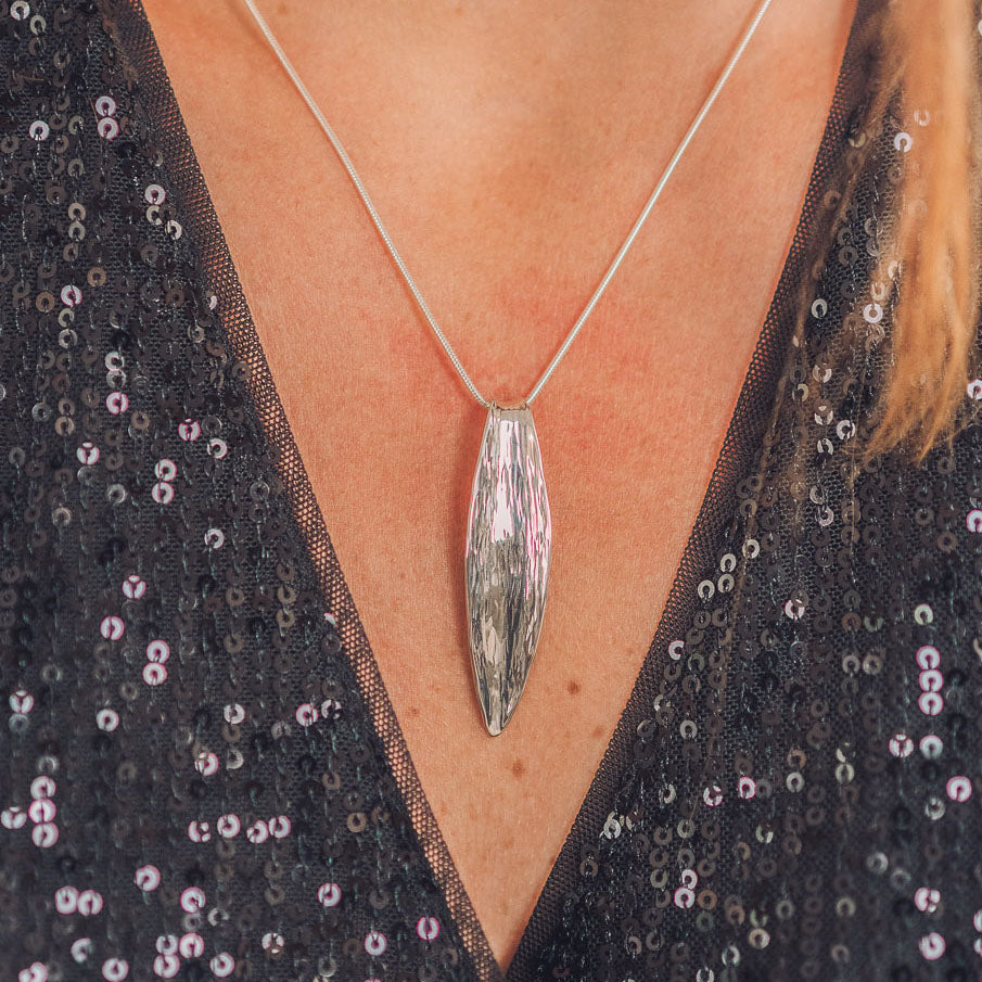 Morgan Long Silver Pendant Necklace