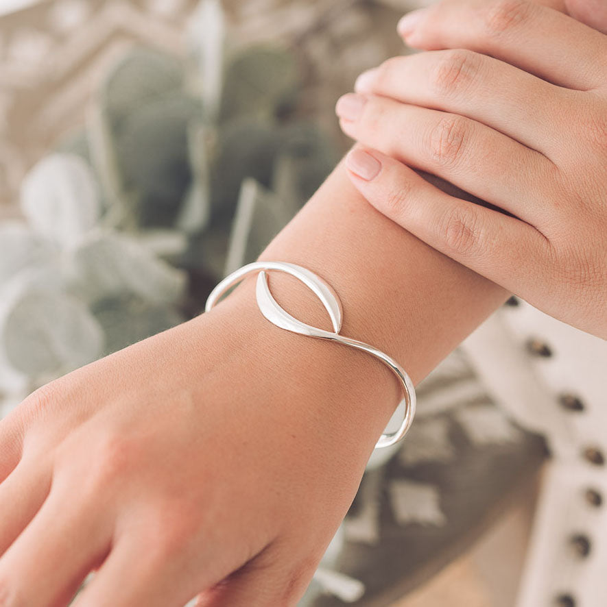 bangle silver bracelet for women