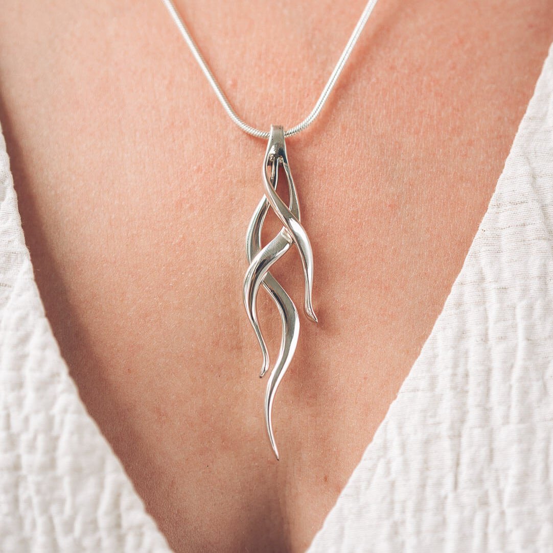 Madeline Silver Pendant Necklace - Handmade Jewellery