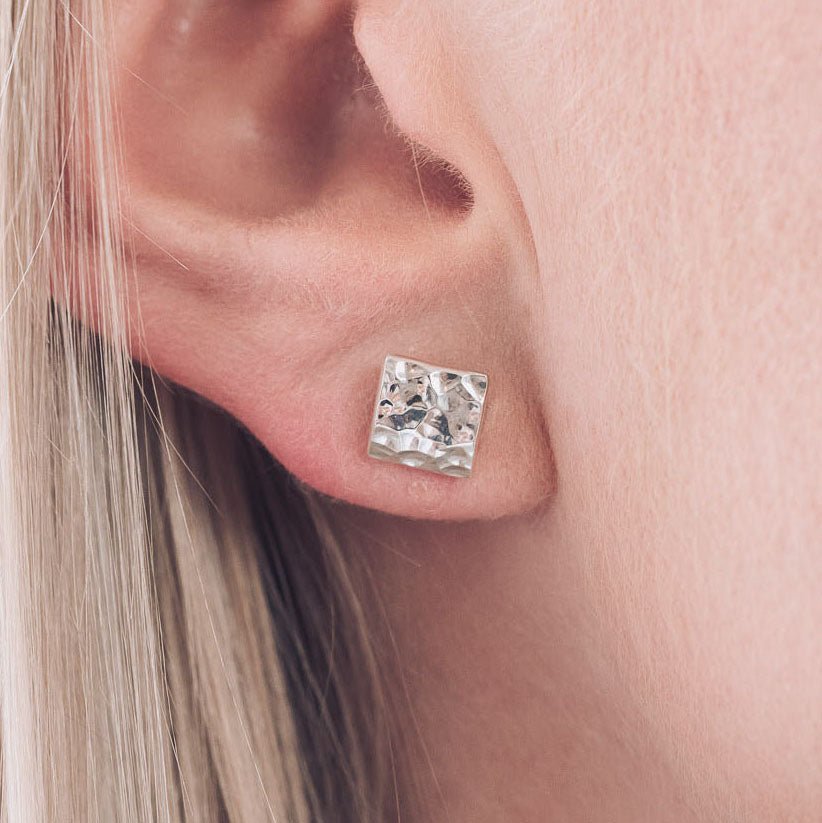 Lindy Silver Stud Earrings - Earrings