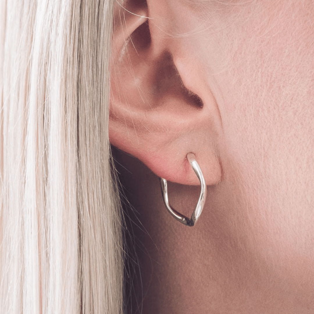 Molly Silver Hoop Earrings - Handmade Jewellery