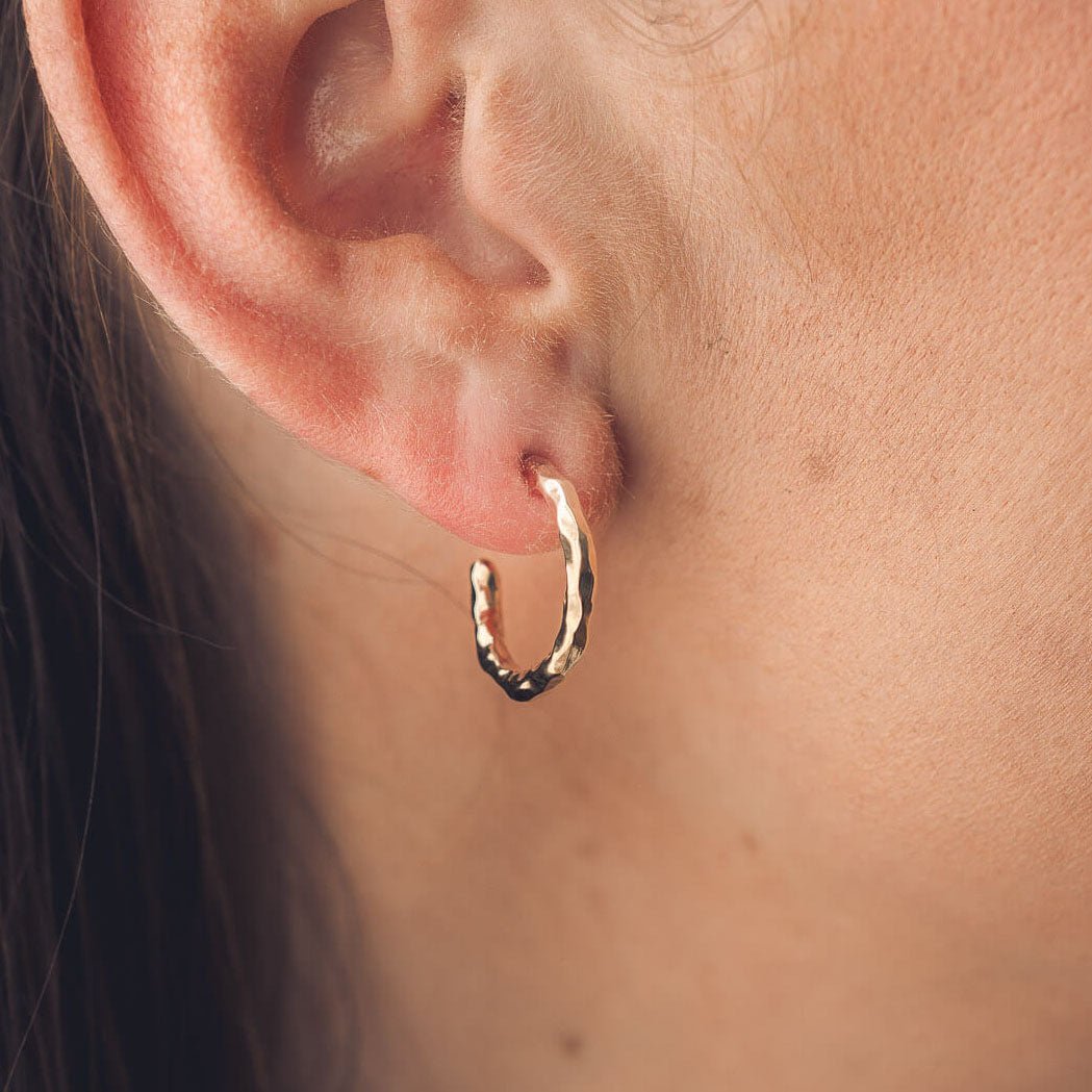 Fairy 9ct Gold Hoop Earrings - Handmade Jewellery