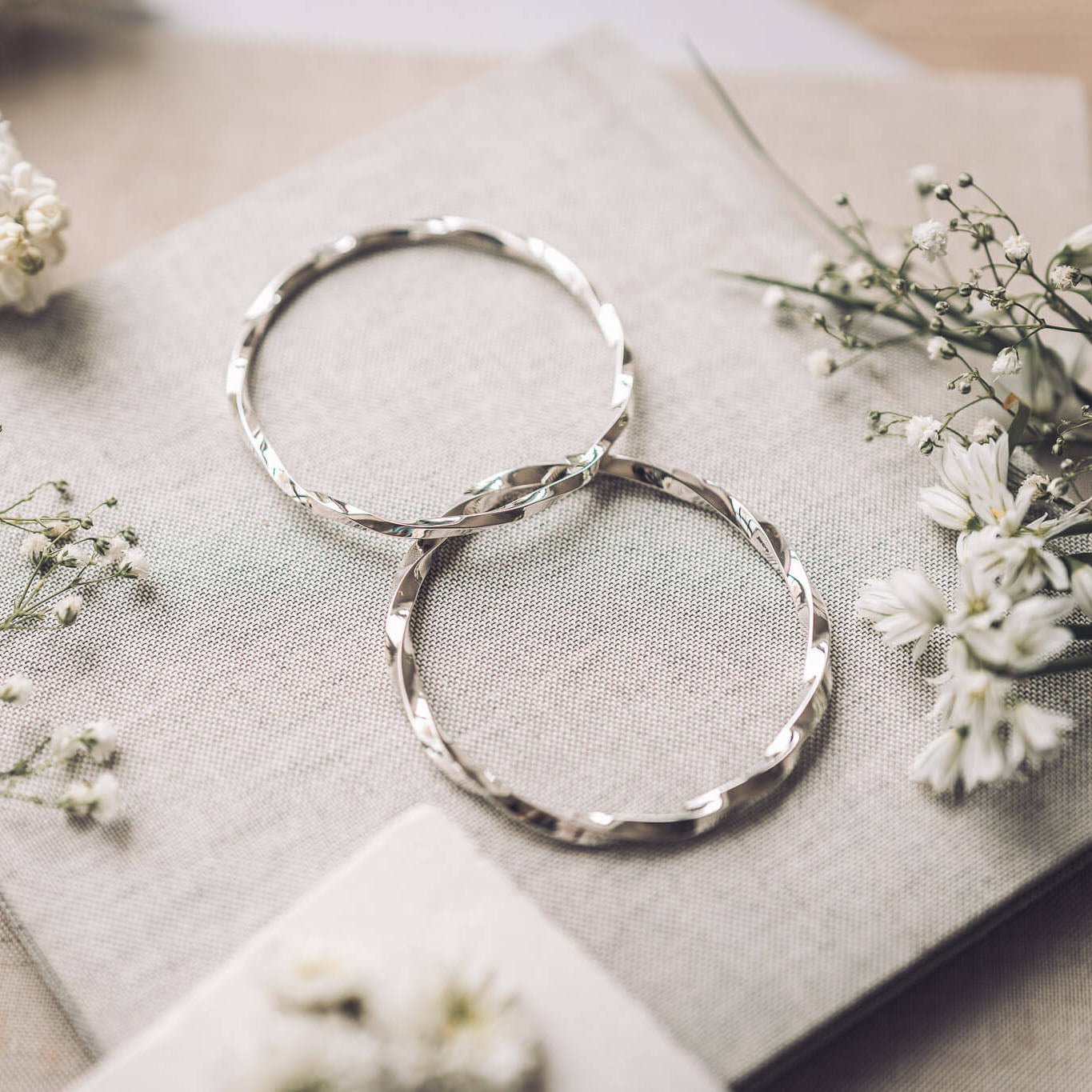 Charlotte Silver Bangle - Handmade Jewellery
