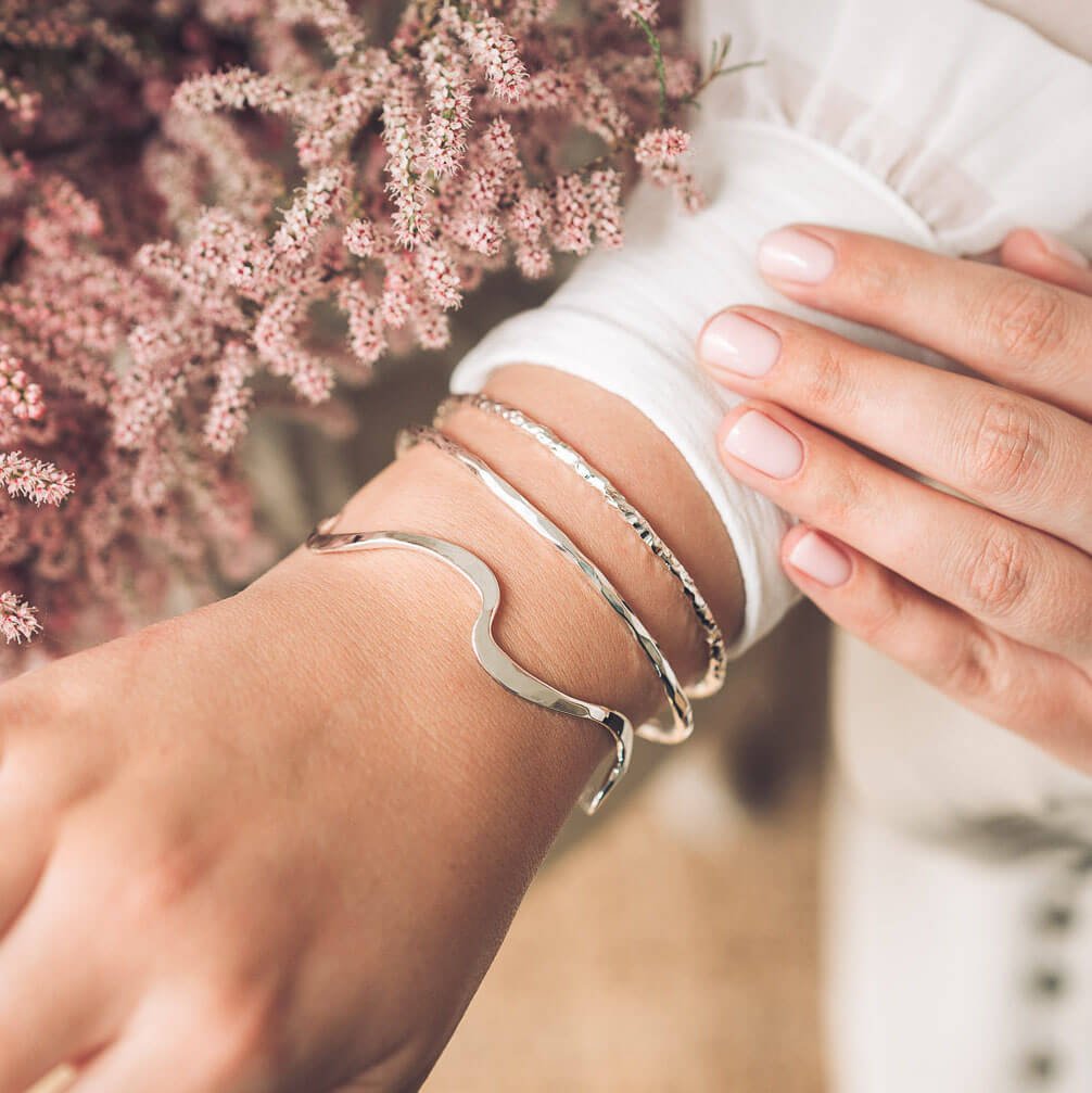 sterling silver stacking bangle