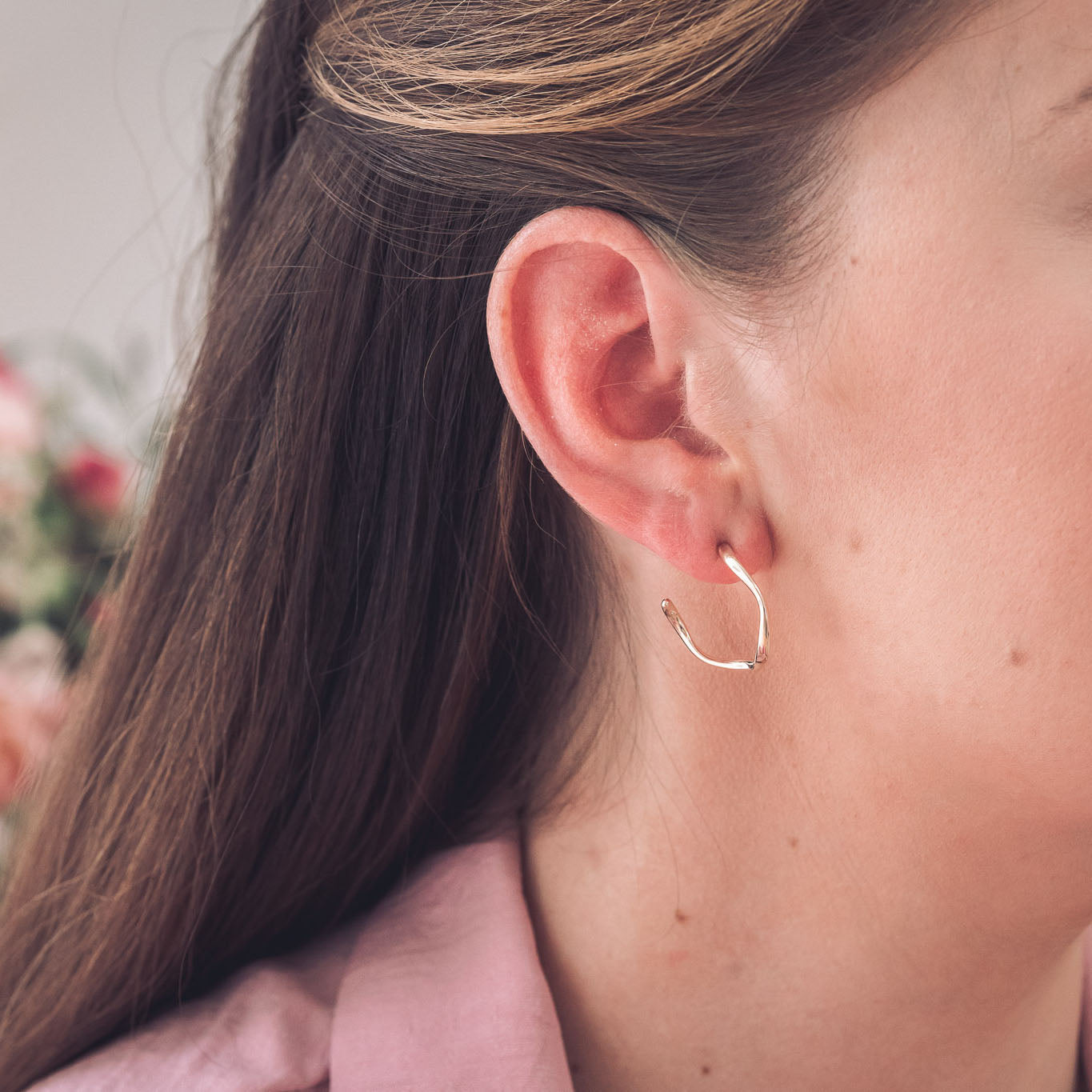 9ct Yellow gold hoop earrings