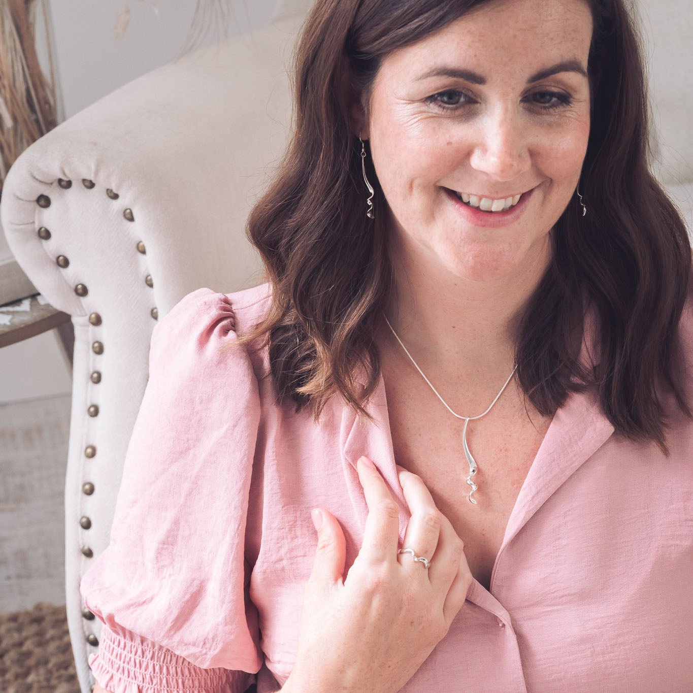 Sterling Silver Twisted Earrings