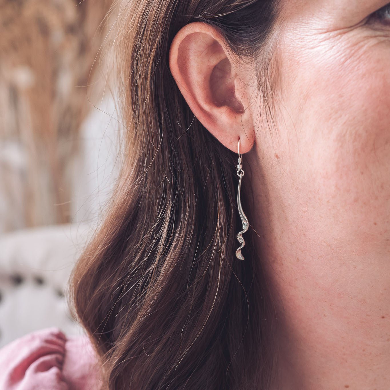 Sterling Silver Twisted Earrings