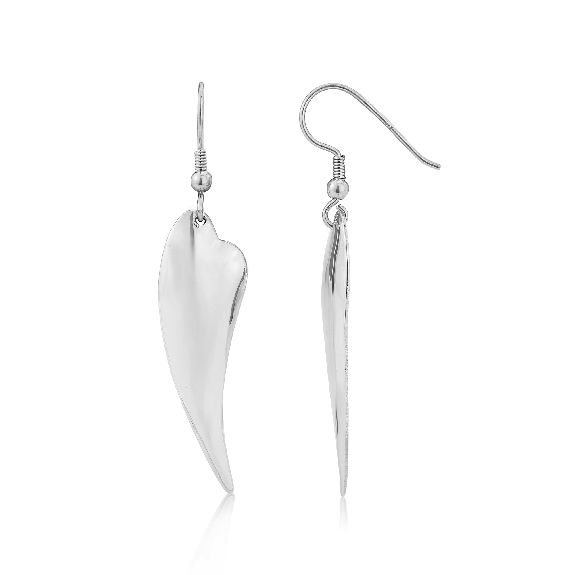 Chilli Silver Heart Earrings - Earrings
