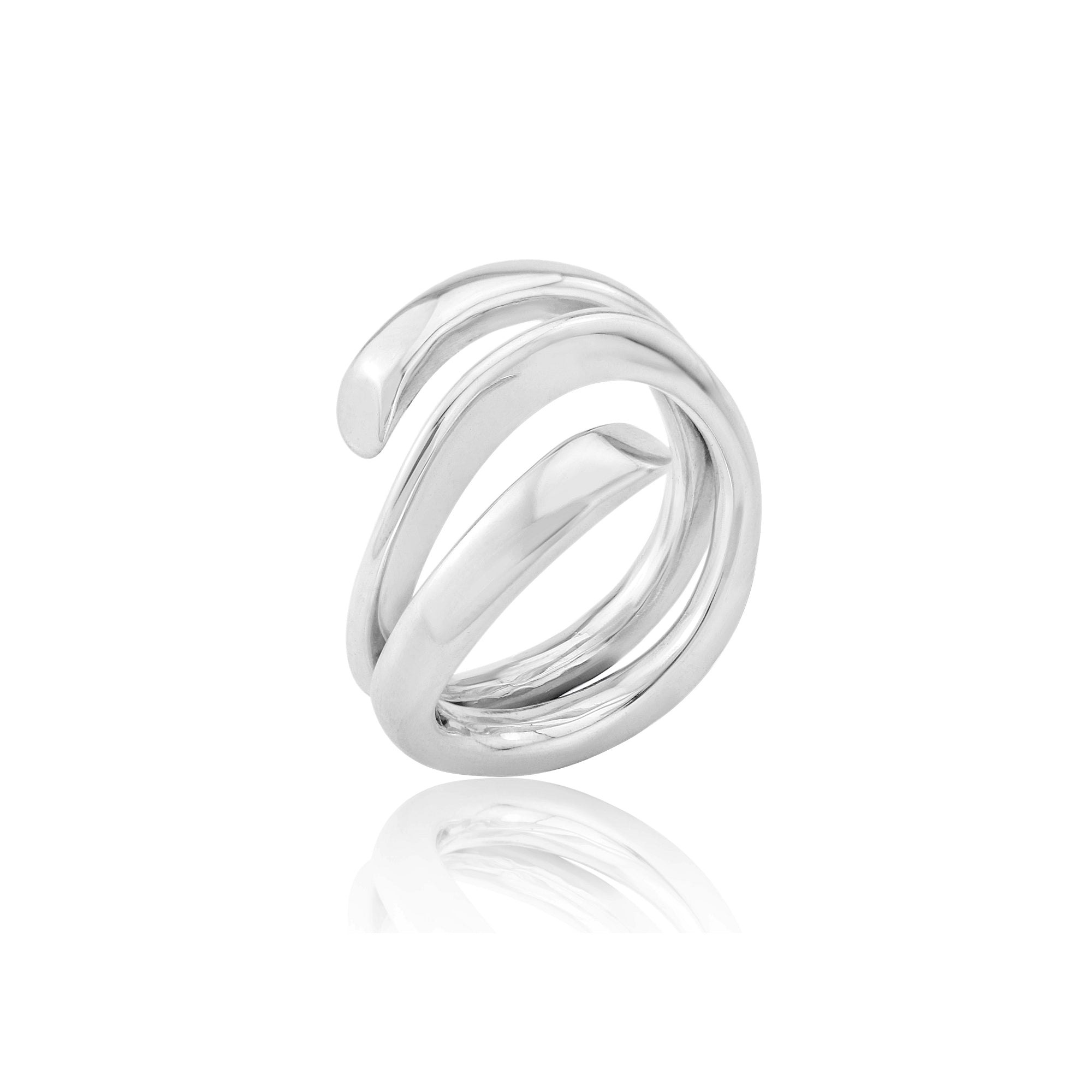 Handmade Silver Ring Crossover