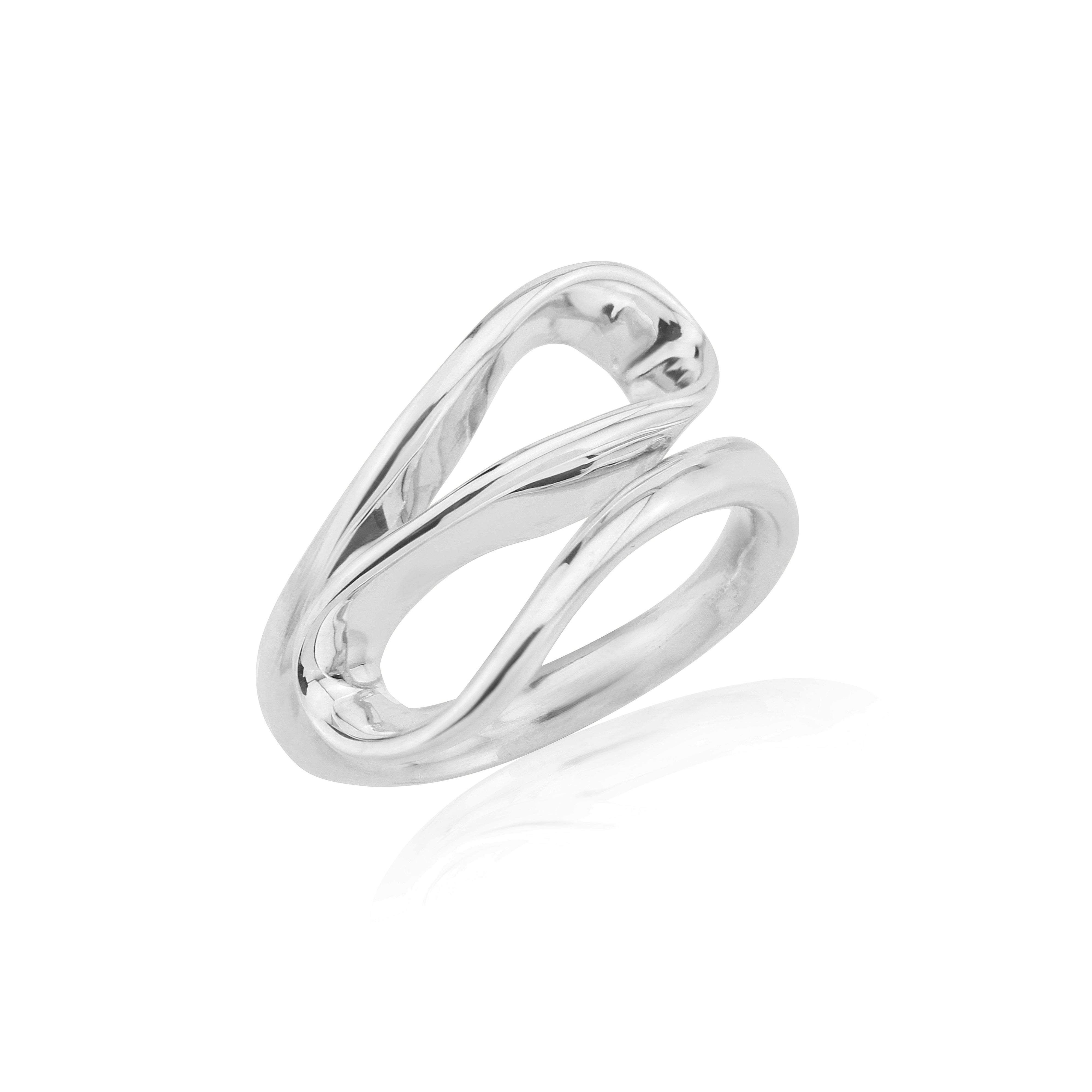 Handmade Silver Ring with Figure of Eight Design