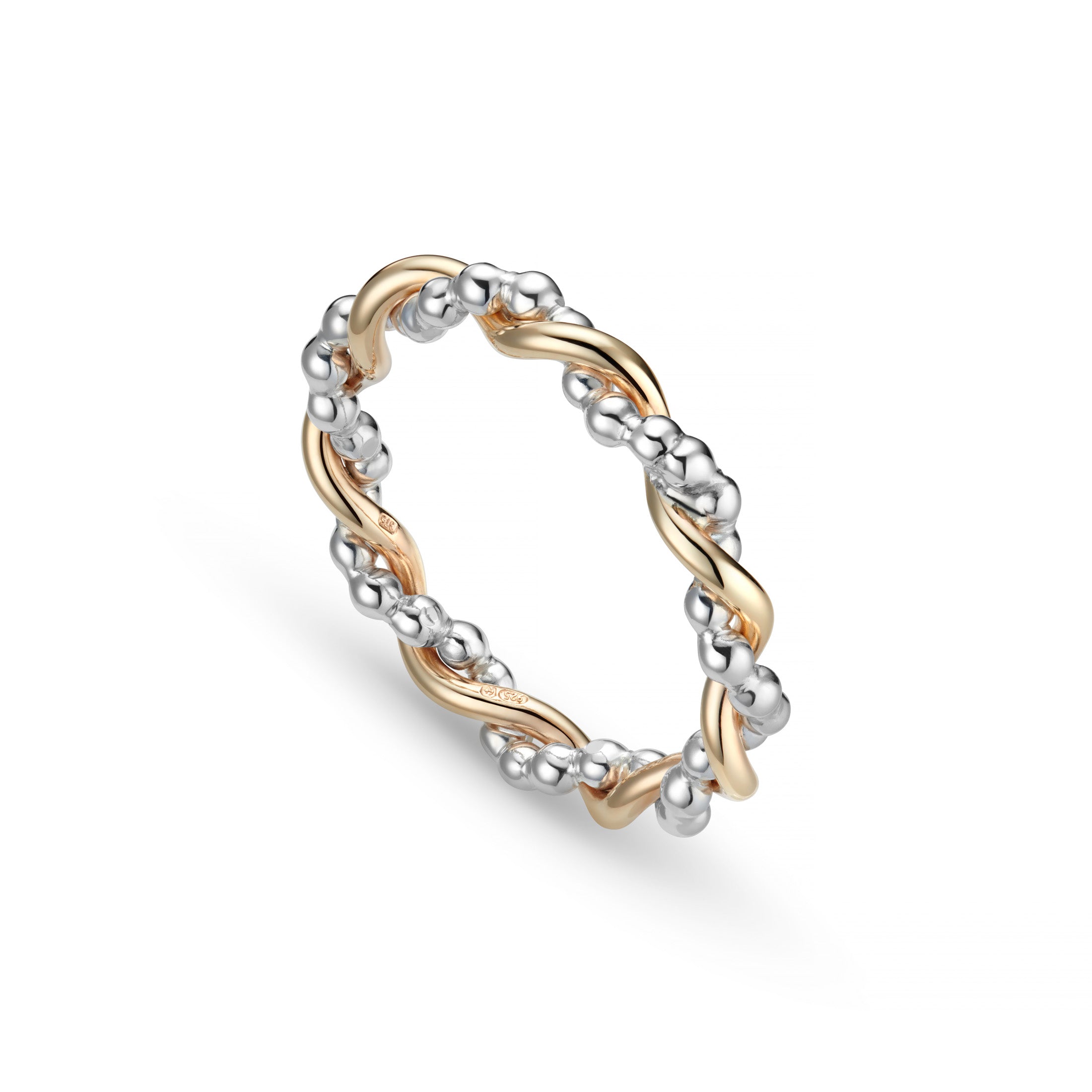 Bramble 9ct Gold and Silver Ring