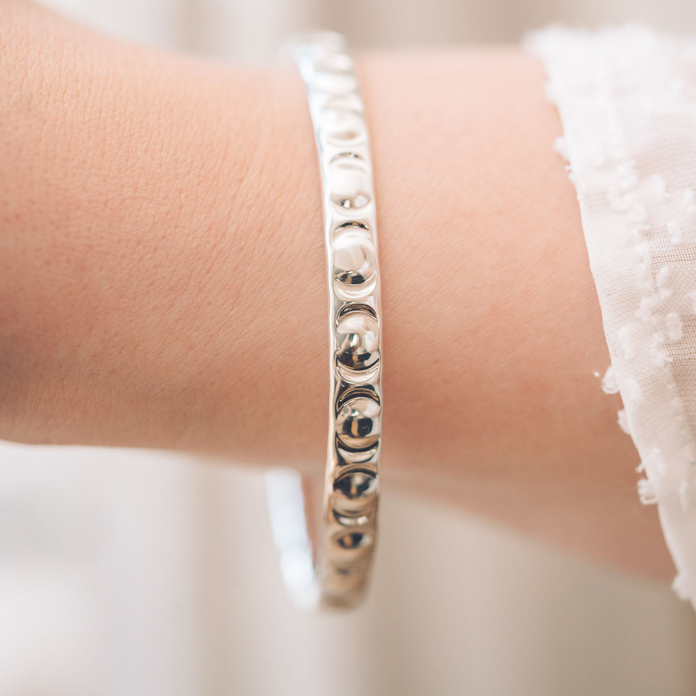 Dottie Silver Bangle