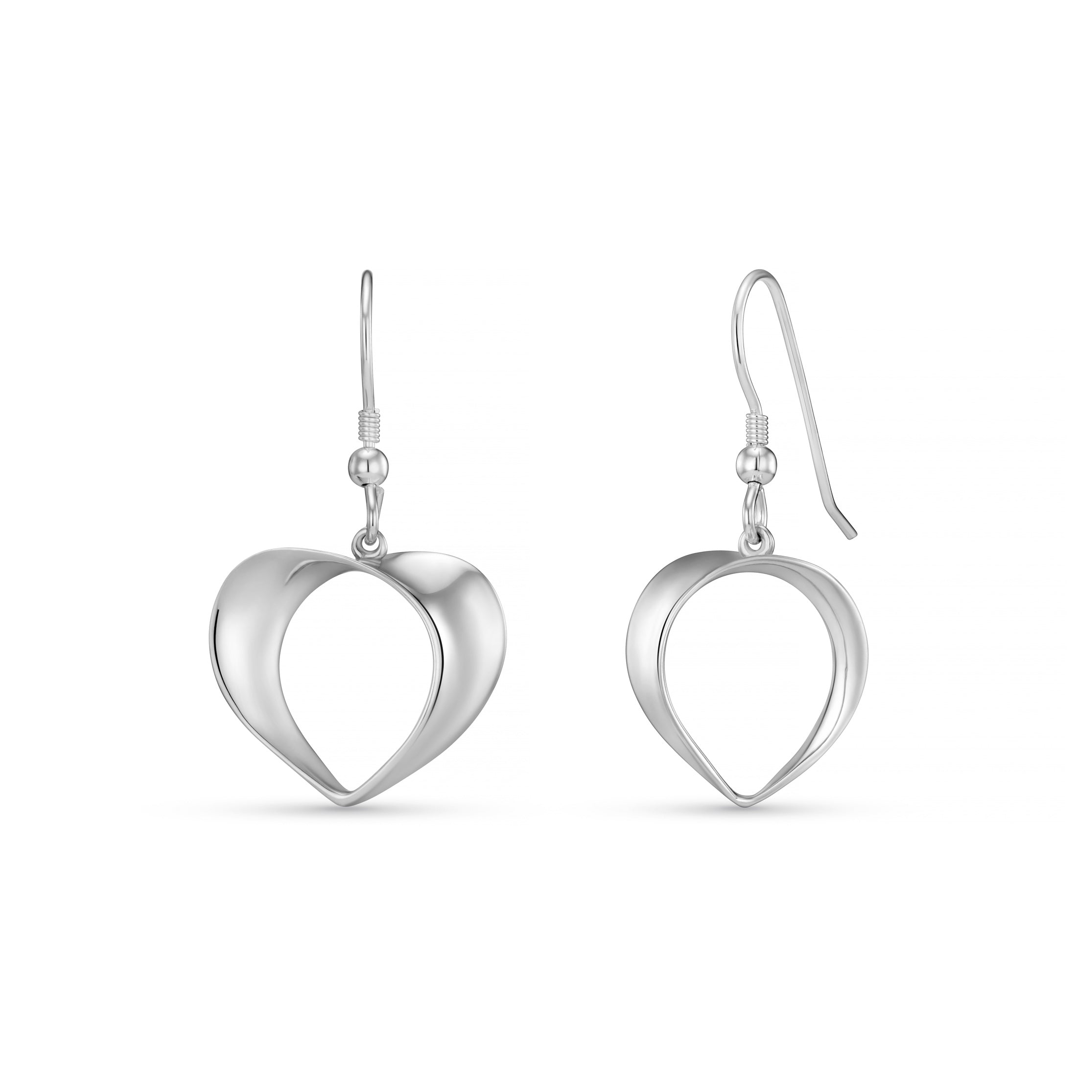 Florence Silver Heart Earrings