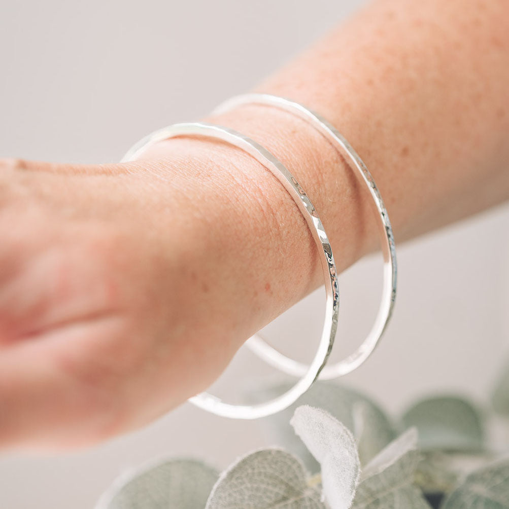 Harmony Silver Bangle