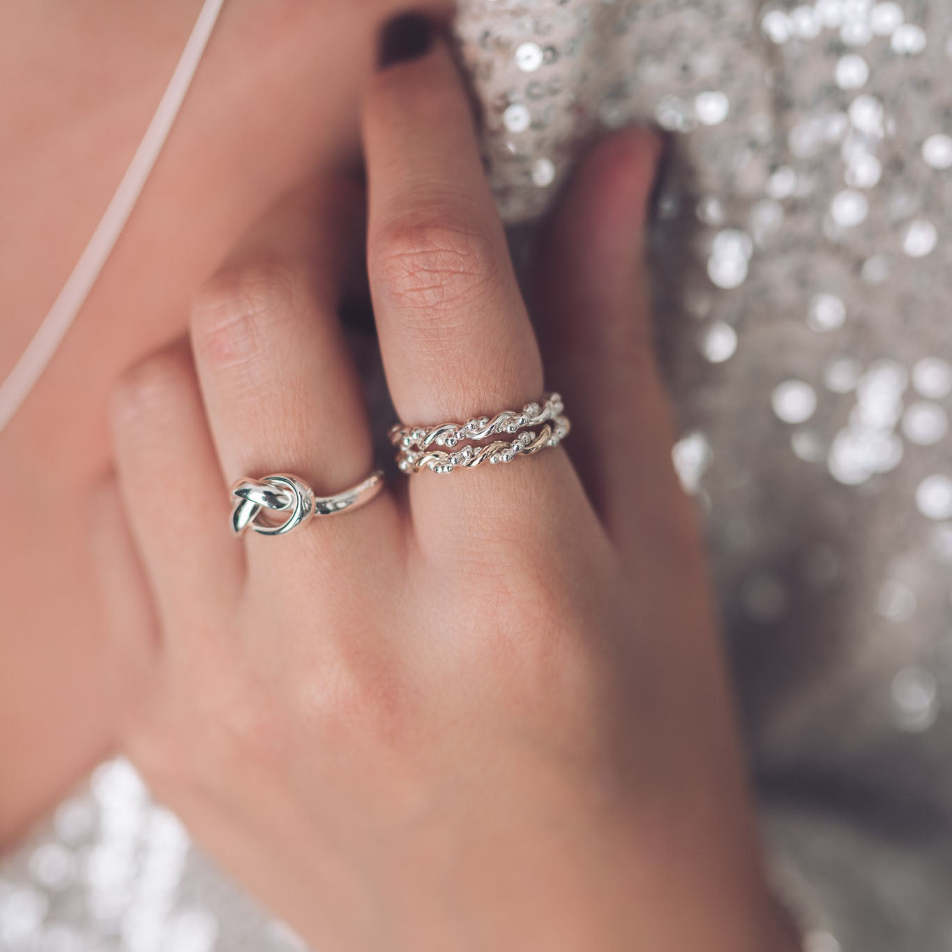 Bramble 9ct Gold and Silver Ring