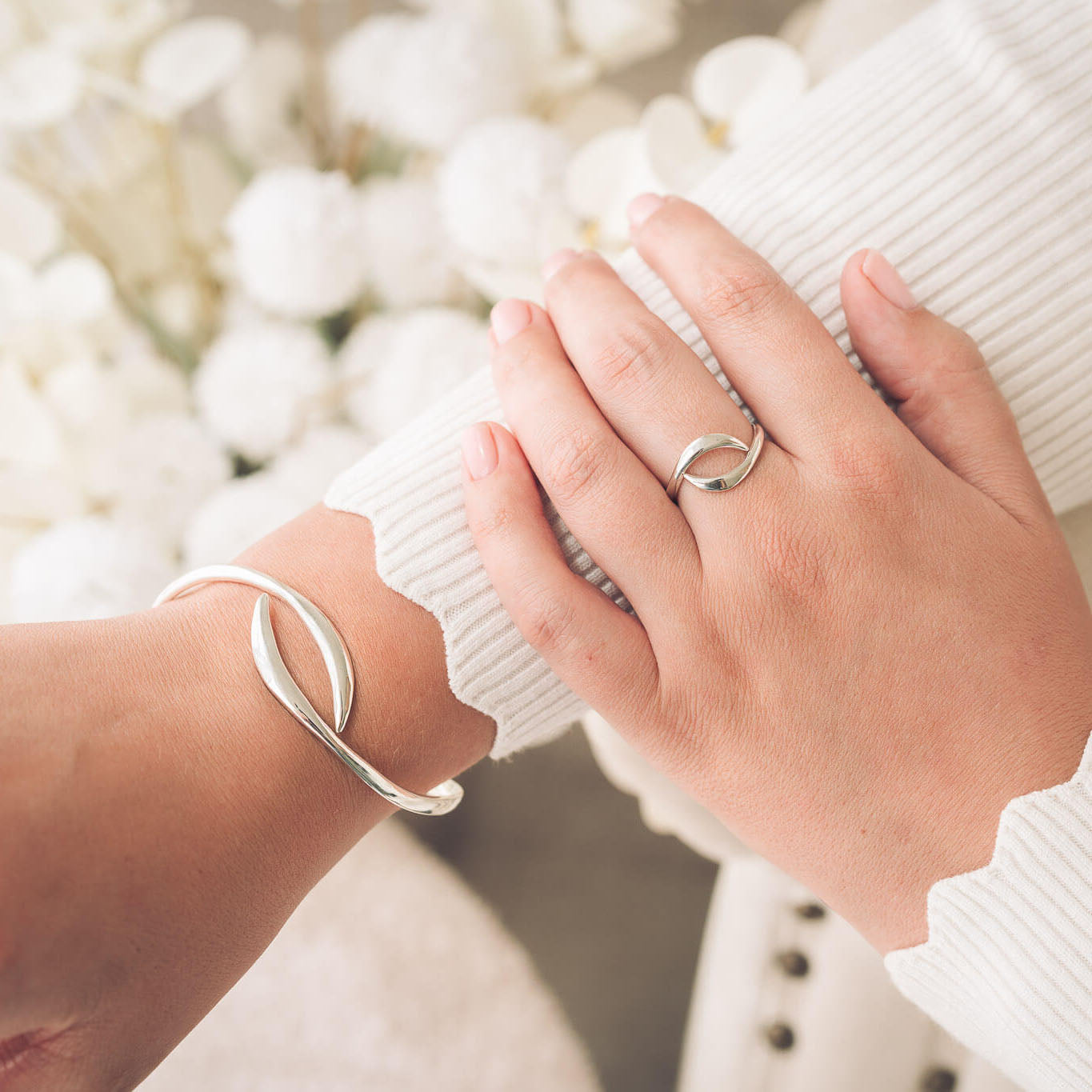 Matching Silver Ring and Bangle