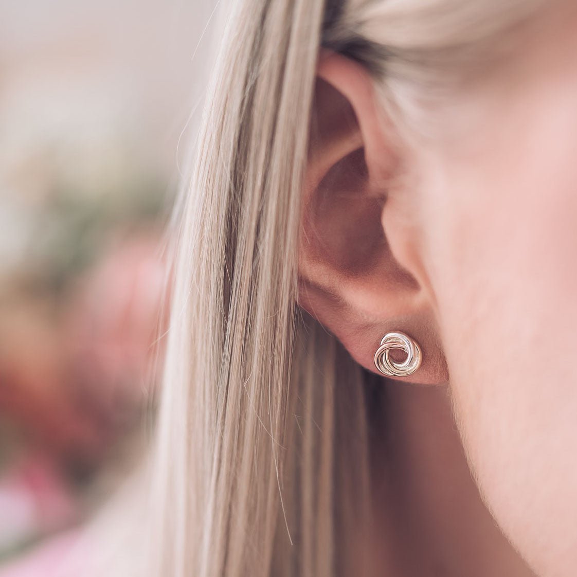 Anna 9ct Mixed Gold Stud Earrings - Earrings