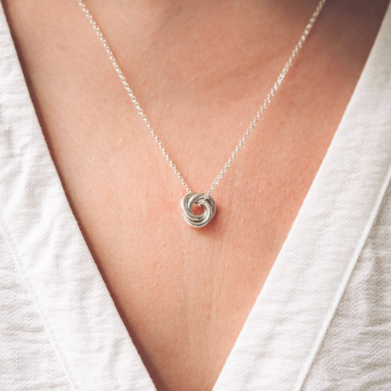 Anna Silver Pendant Necklace - Pendants