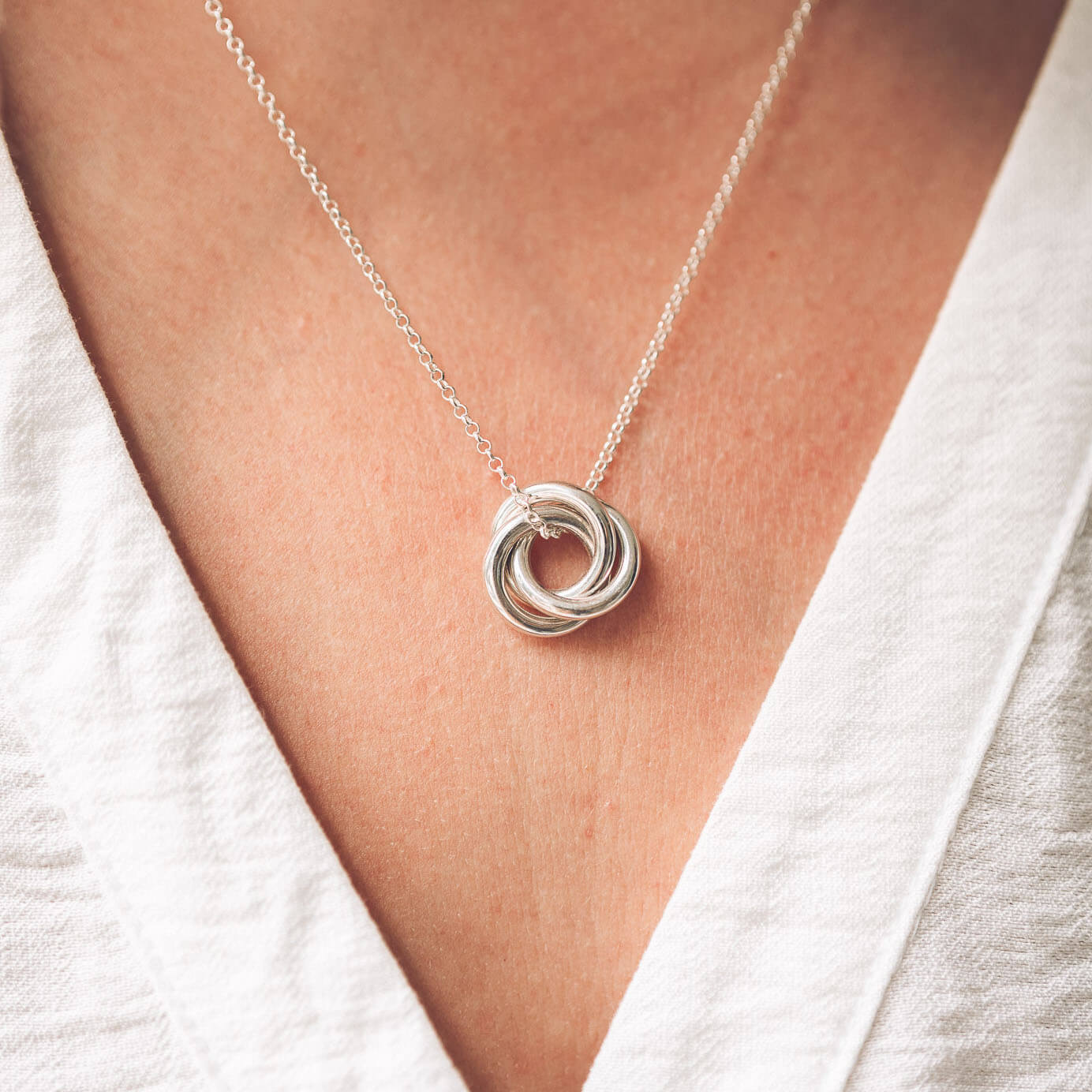 Anna Silver Pendant Necklace - Pendants