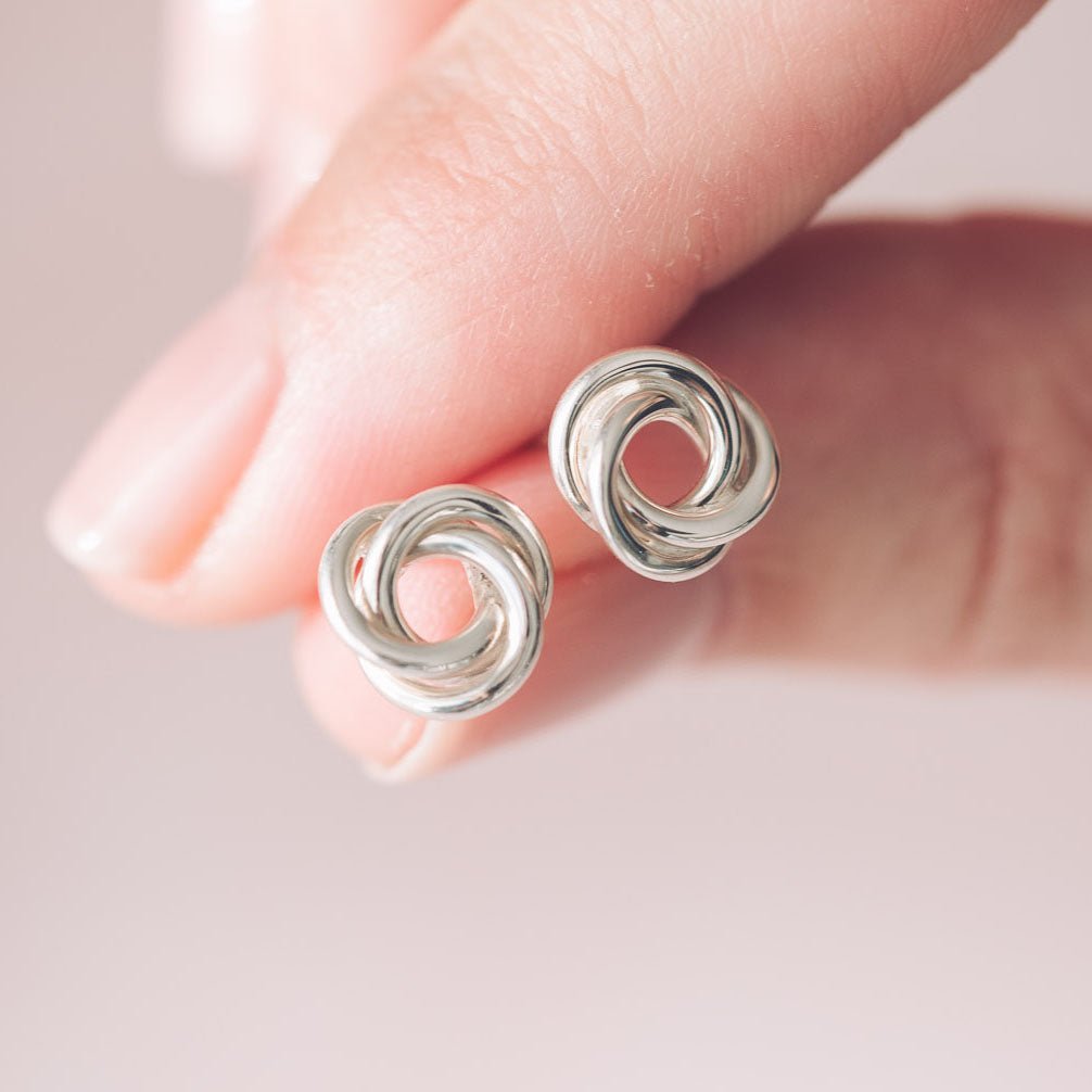 Anna Silver Stud Earrings - Earrings