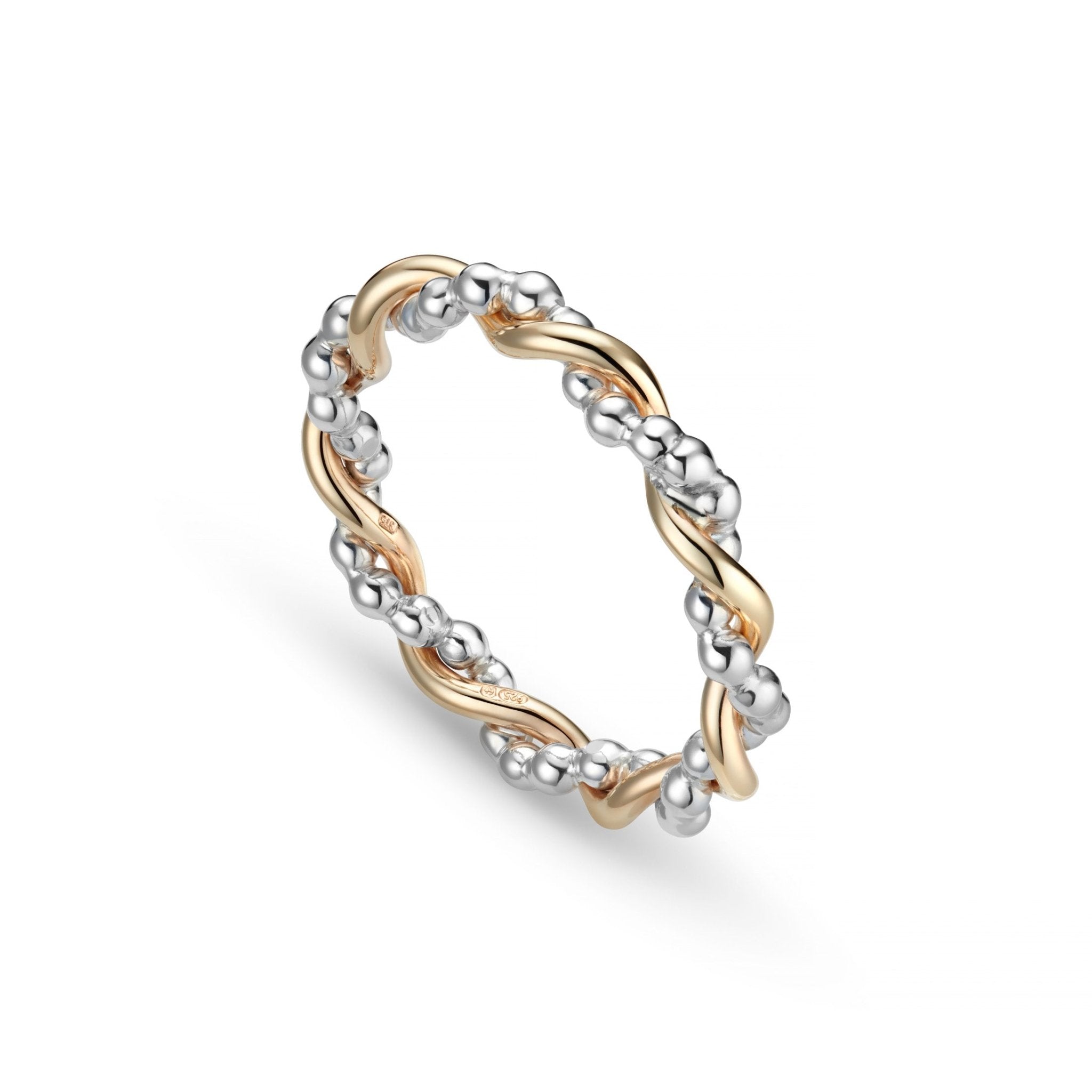 Bramble 9ct Gold and Silver Ring - Rings