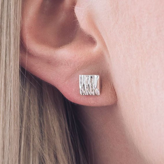 EZ Silver Stud Earrings - Earrings