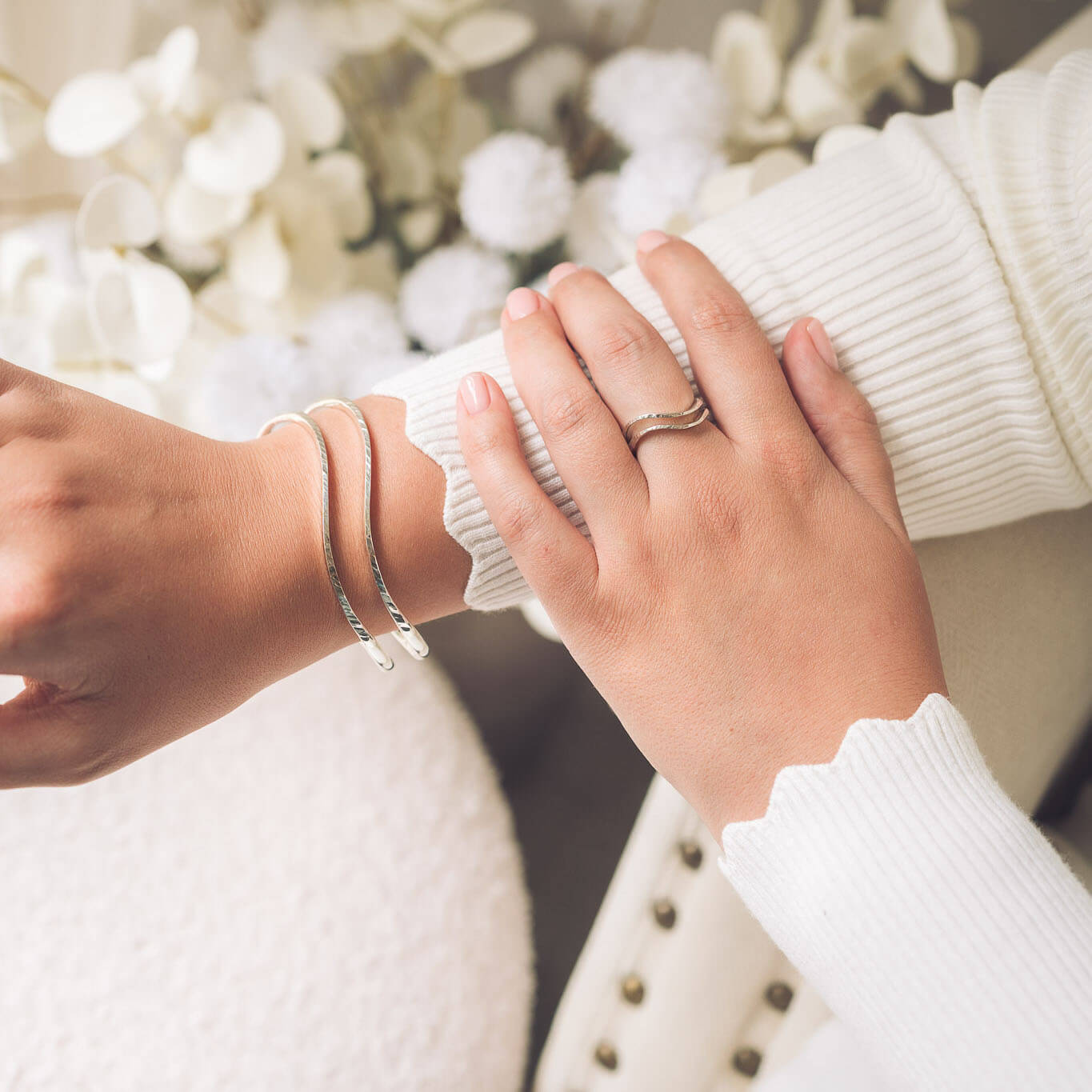 Samantha Silver Bangle