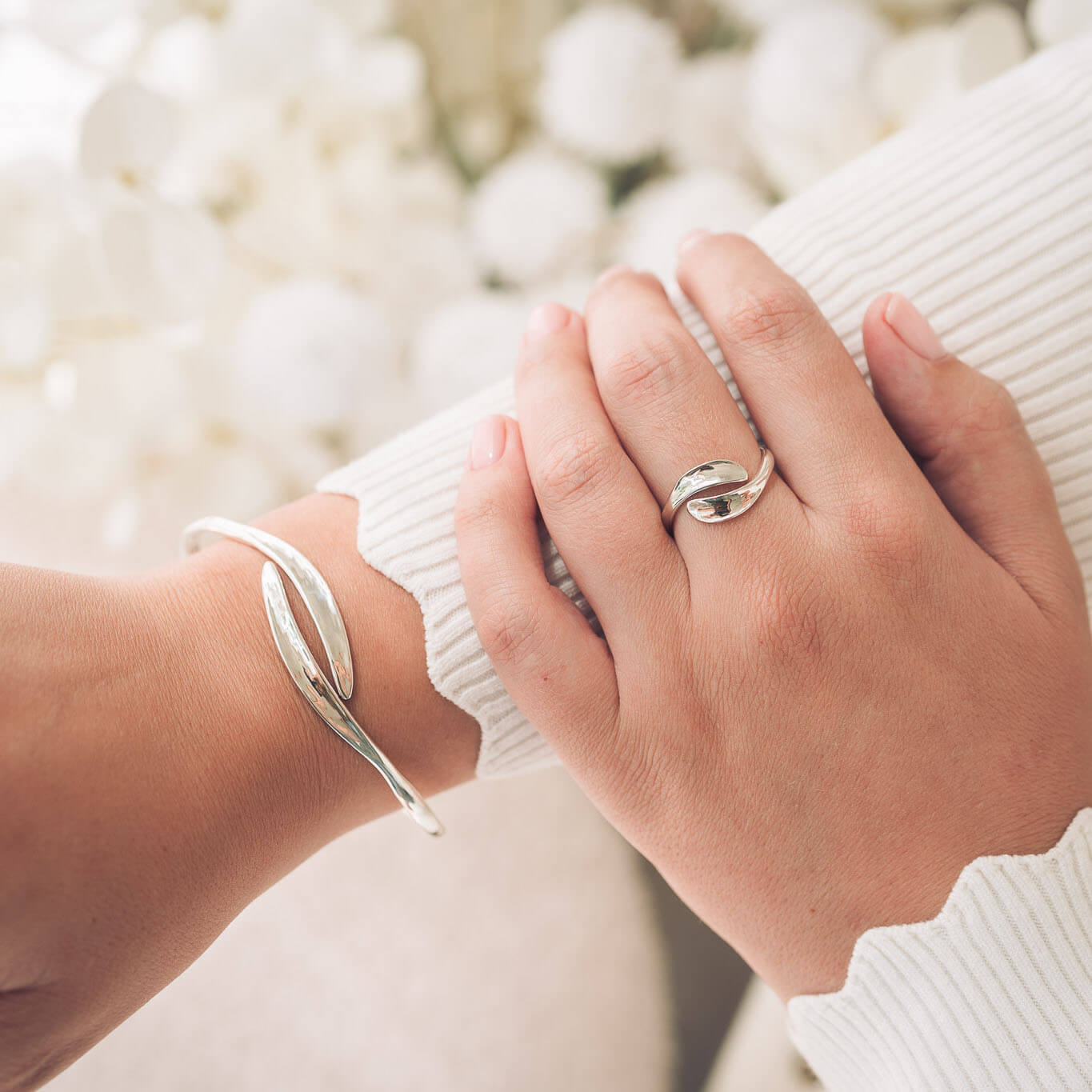 Emma Silver Bangle