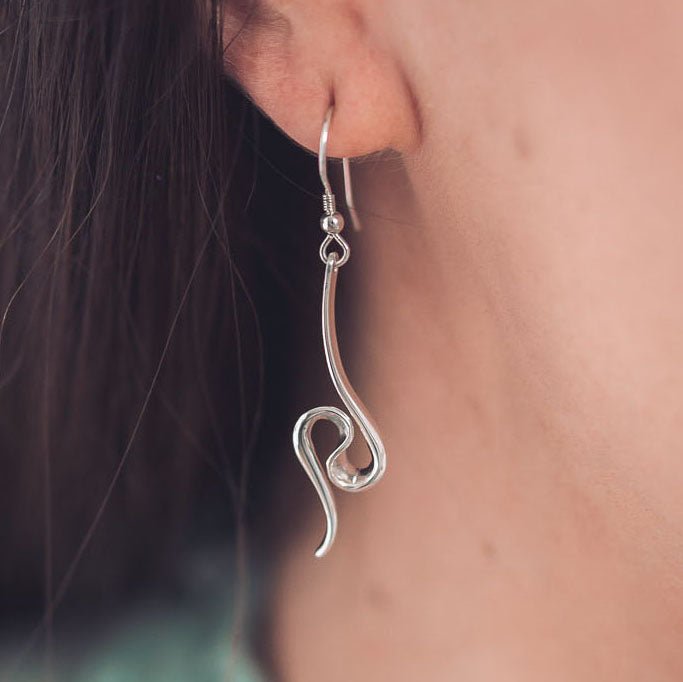 Hollie Silver Drop Earrings - Earrings