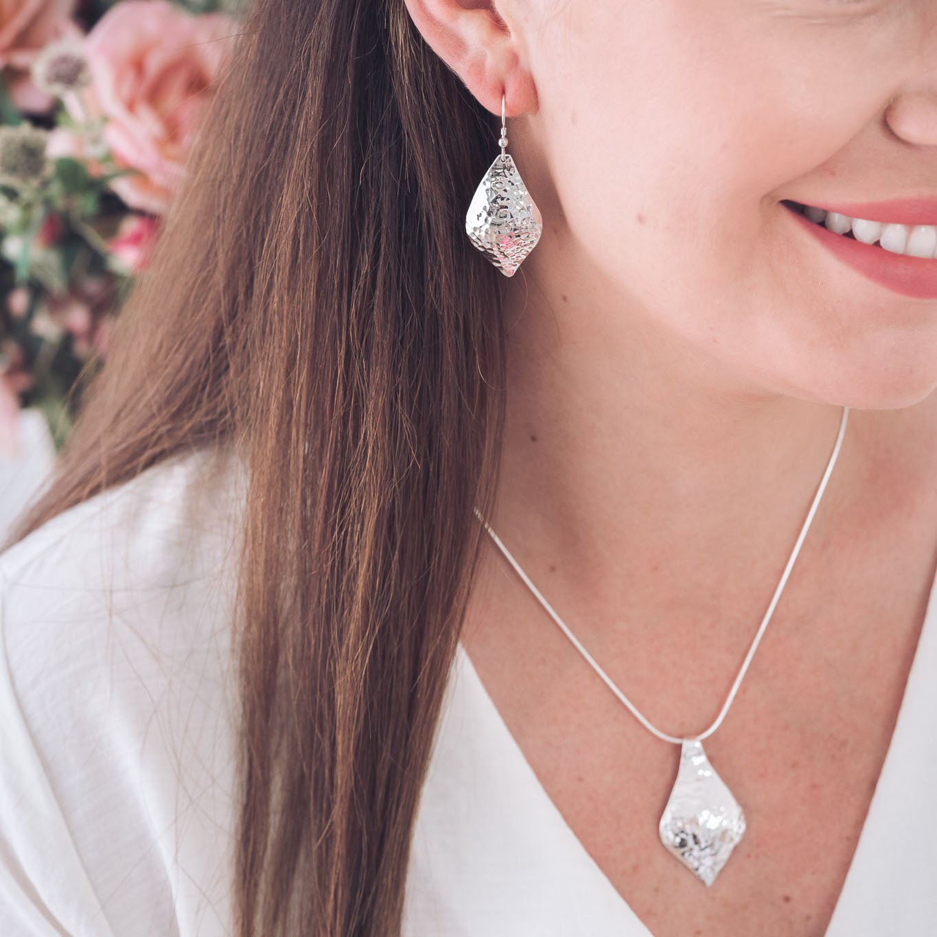 Lorna Silver Drop Earrings - Earrings