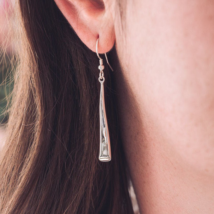 Lucy Silver Drop Earrings - Earrings