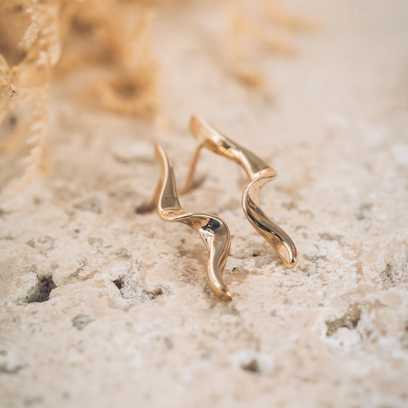 Martha 9ct Gold Stud Earrings - Earrings