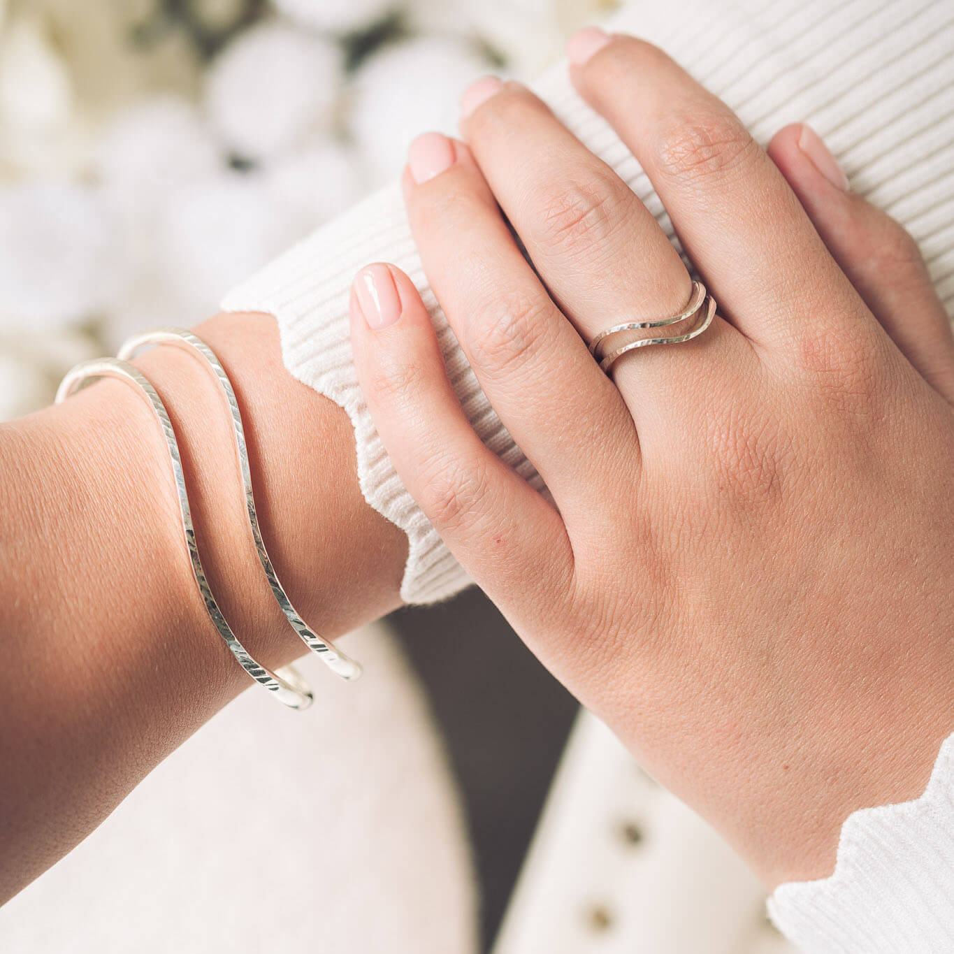 Samantha Silver Bangle