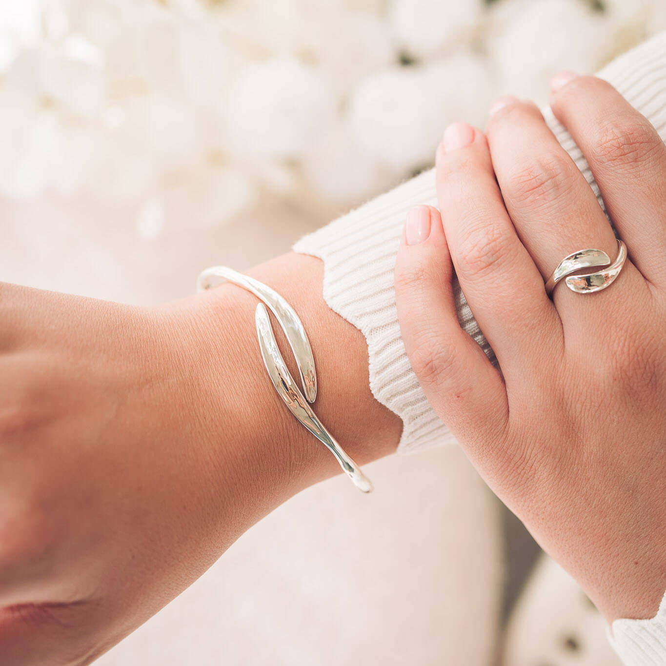 Emma Silver Bangle