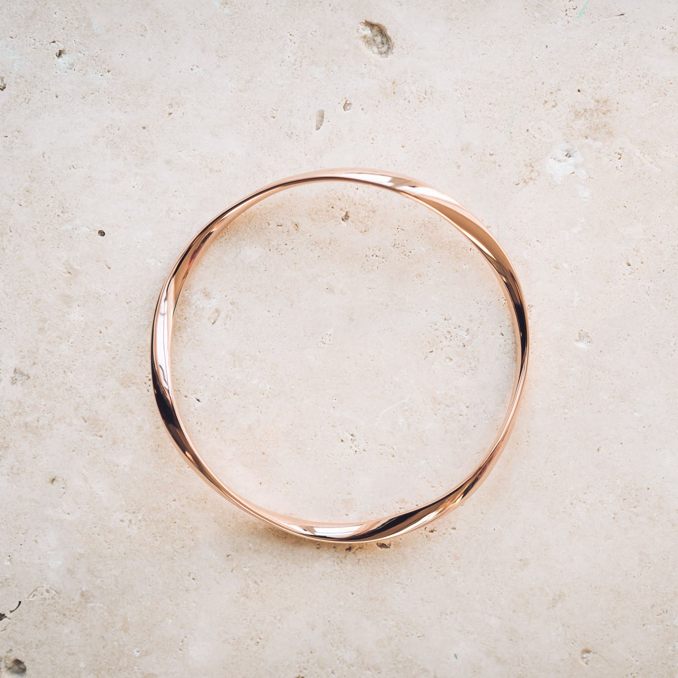 Molly 9ct Rose Gold Bangle - Bangles
