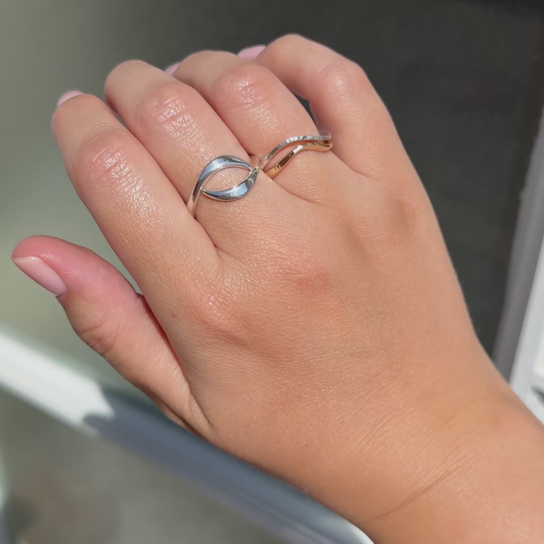 solid silver ring