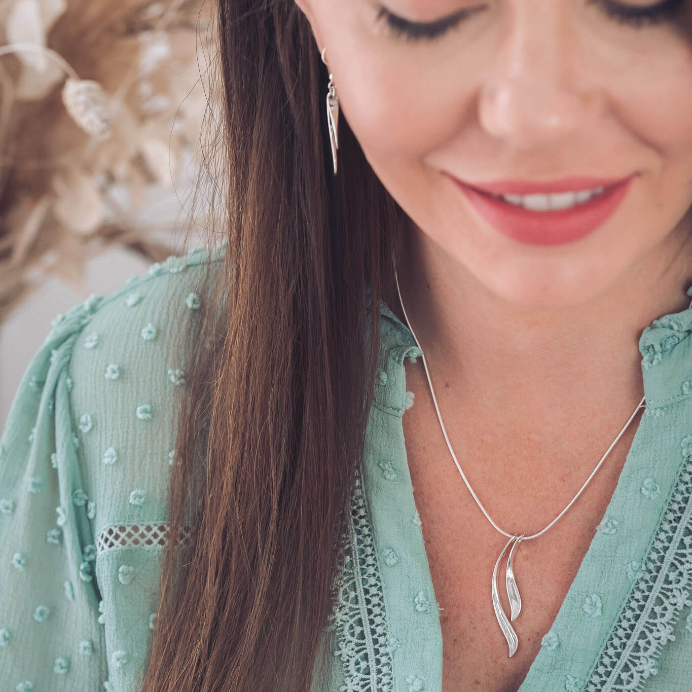 Reed Long Silver Pendant Necklace - Pendants