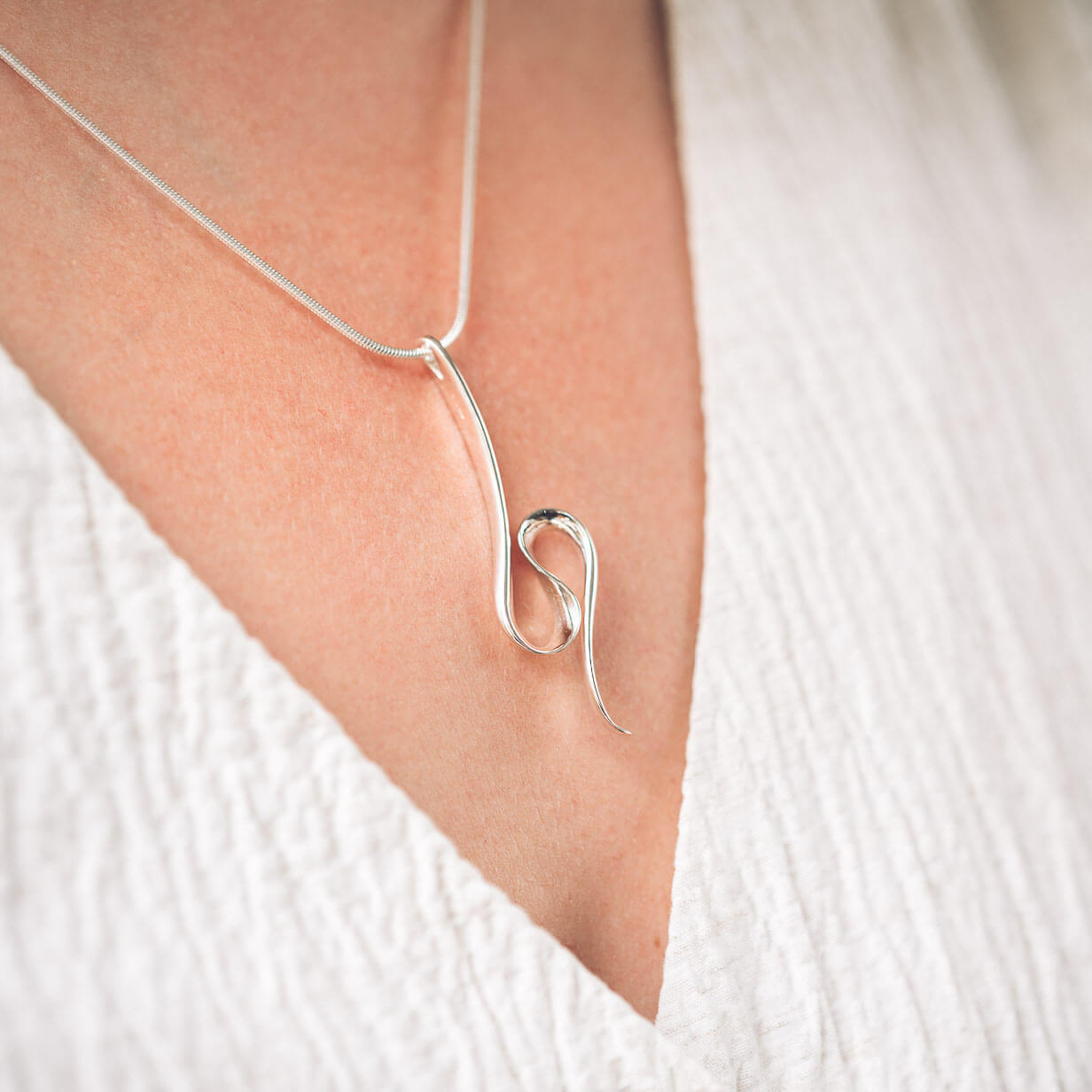 Hollie Silver Pendant Necklace - Pendants