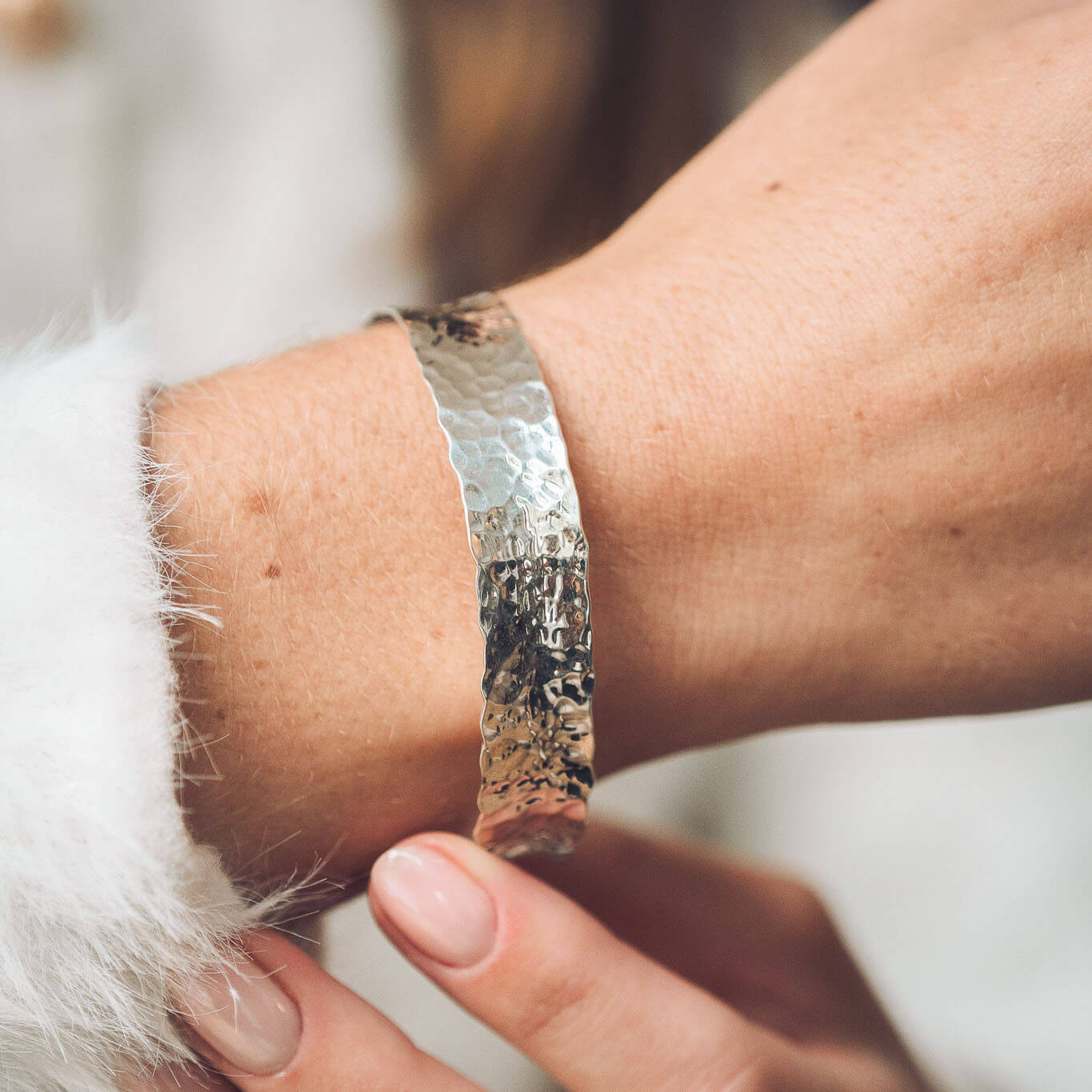 Nicole Silver Bangle | Handmade Silver Bracelets