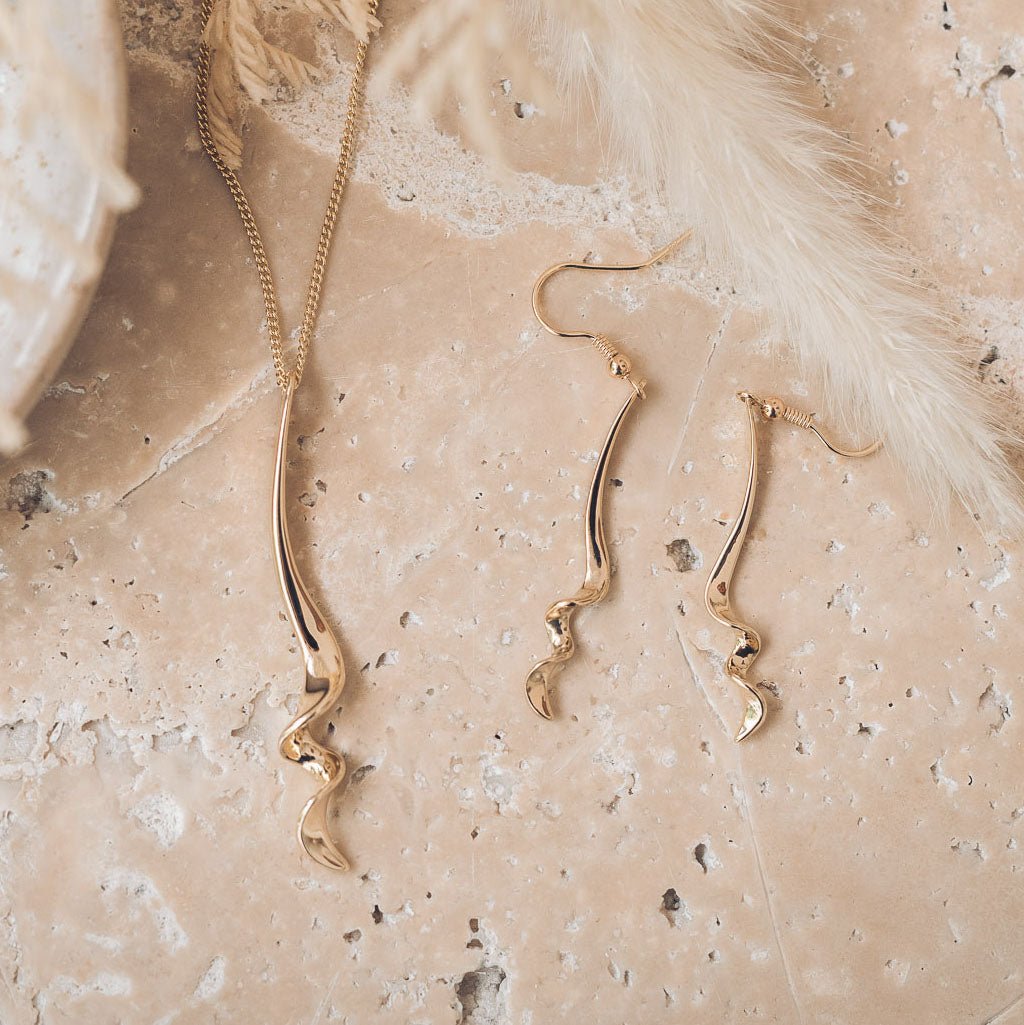 Sophia 9ct Gold Drop Earrings - Earrings
