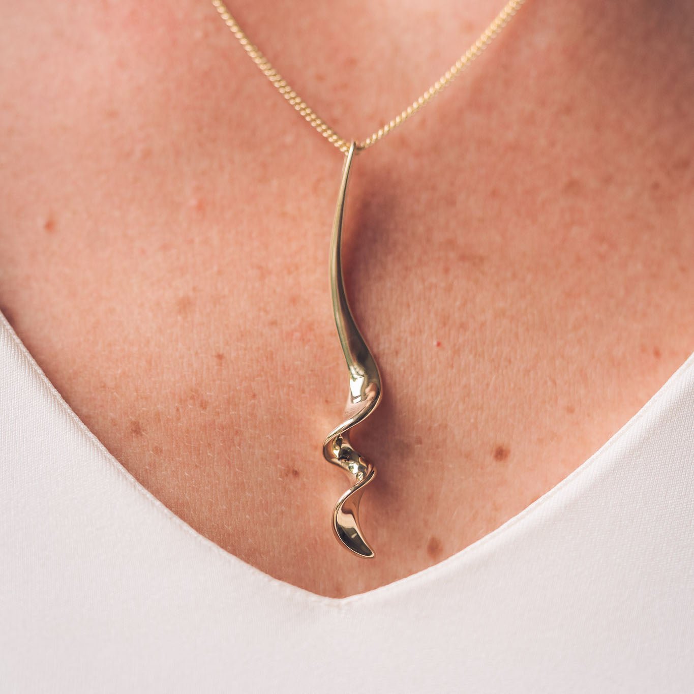 Sophia 9ct Gold Long Pendant Necklace - Pendants
